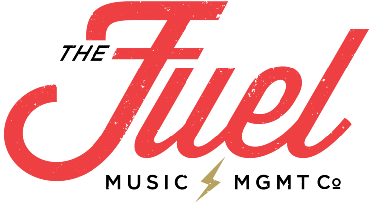 "Fuel" text logo with a lightning bolt design