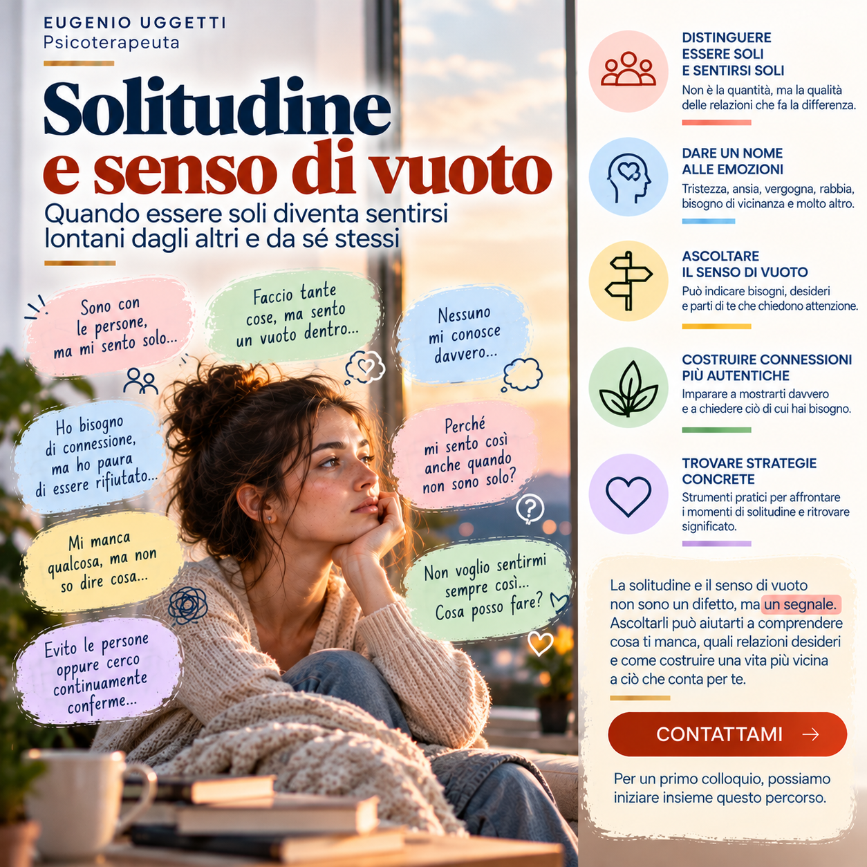 Solitudine e senso di vuoto: quando essere soli diventa sentirsi lontani dagli altri e da sé stessi