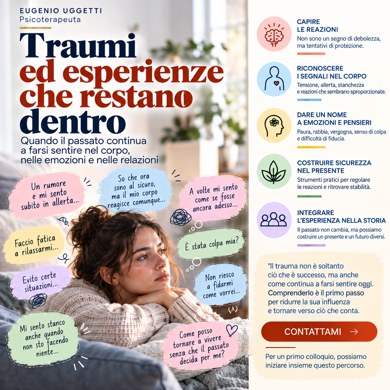 Traumi ed esperienze che continuano a farsi sentire: quando il passato rimane presente nel corpo, nelle emozioni e nelle relazioni