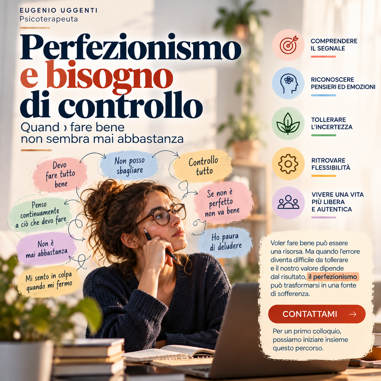 Perfezionismo e bisogno di controllo: quando fare bene non sembra mai abbastanza