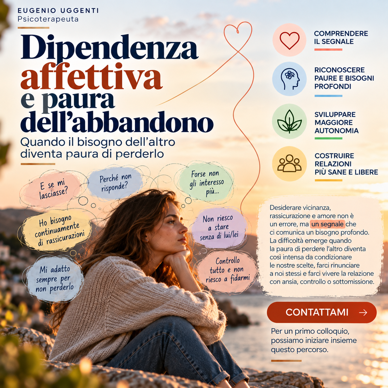 Dipendenza affettiva e paura dell’abbandono: quando il bisogno dell’altro diventa paura di perderlo
