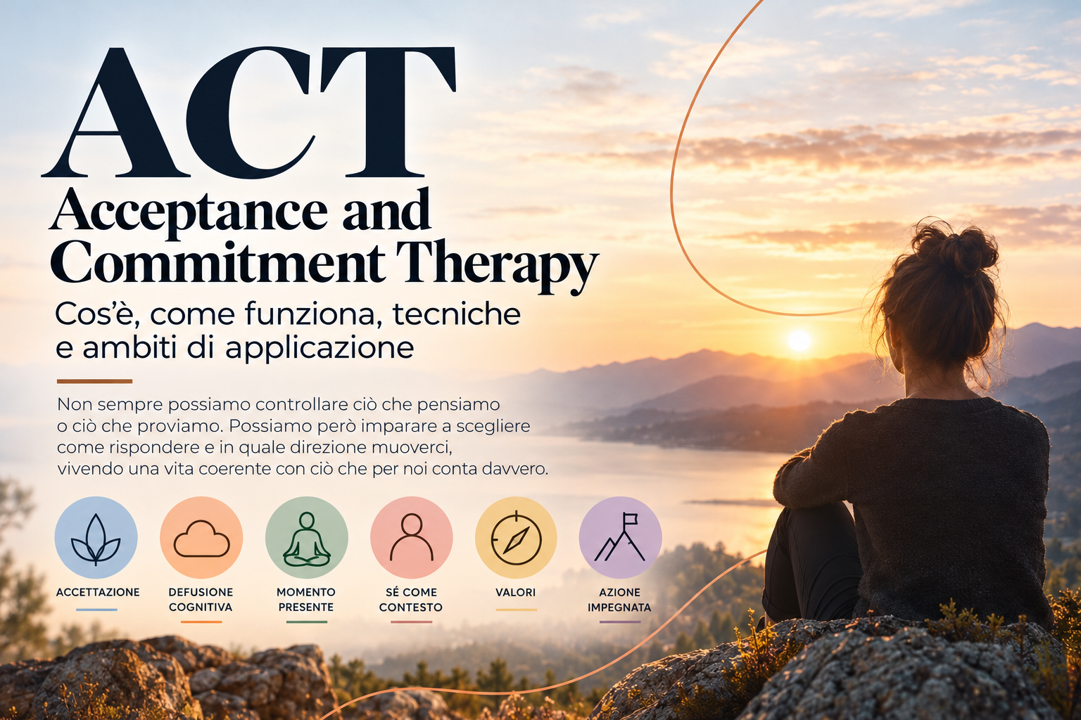 ACT – Acceptance and Commitment Therapy: cos’è, come funziona, tecniche e ambiti di applicazione