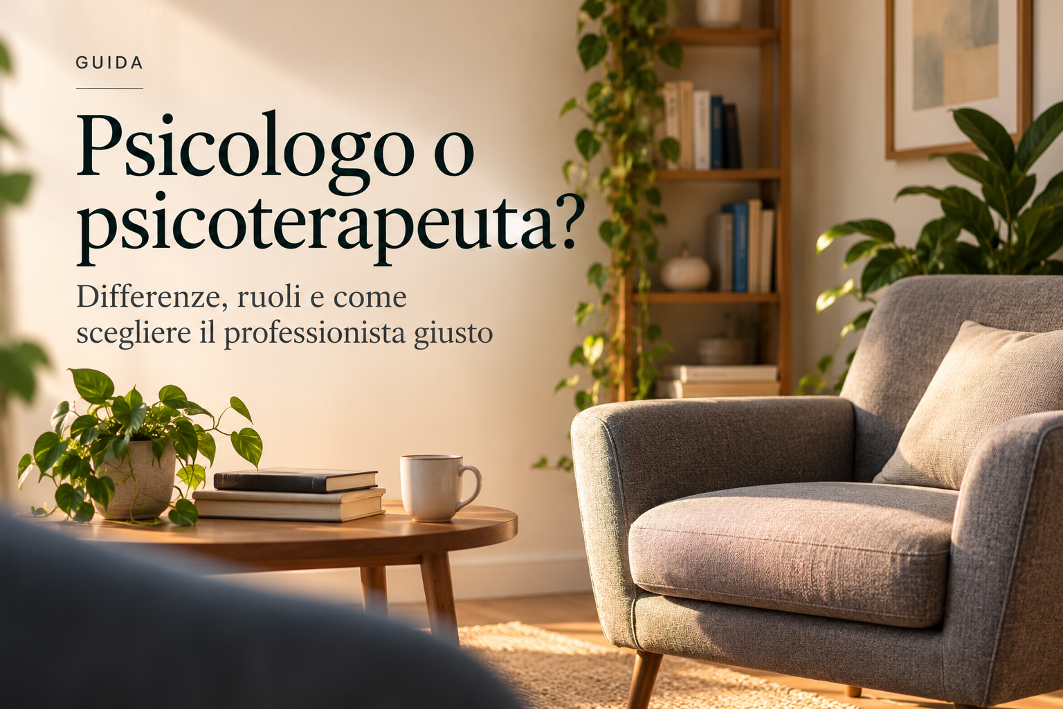 Psicologo o psicoterapeuta: quale professionista scegliere?