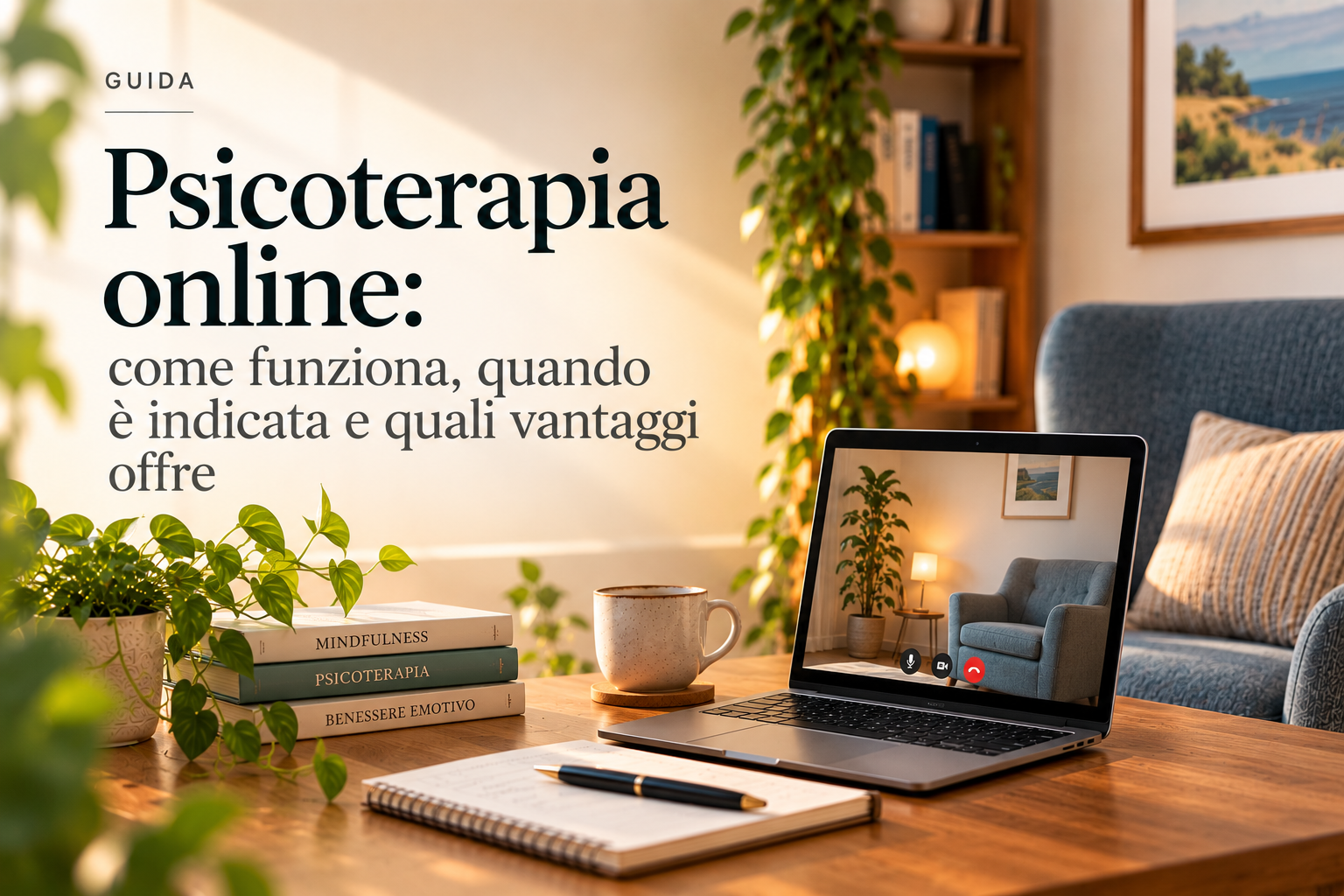 Psicoterapia online: come funziona, quando è indicata e quali vantaggi offre