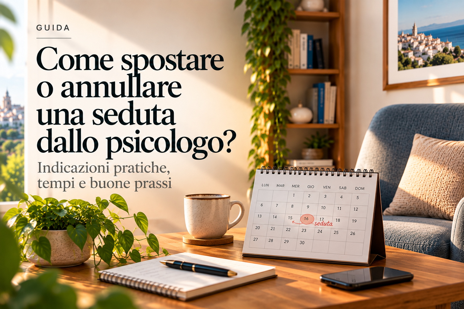 Come spostare o annullare un appuntamento dallo psicologo?