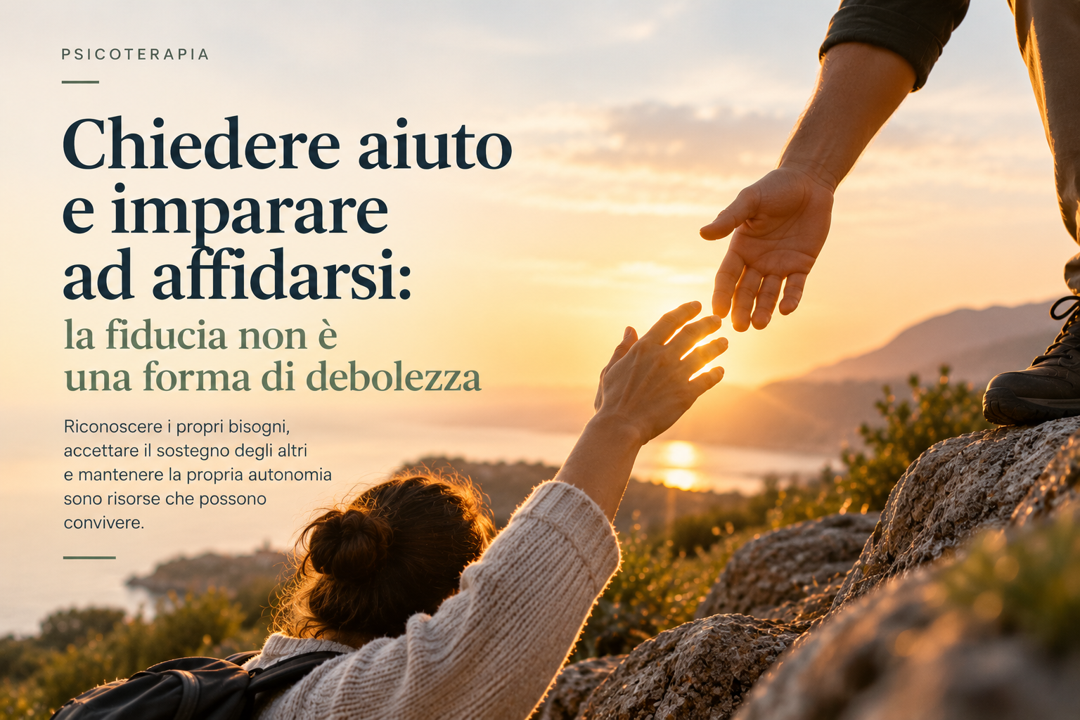Chiedere aiuto e imparare ad affidarsi: la fiducia non è una forma di debolezza