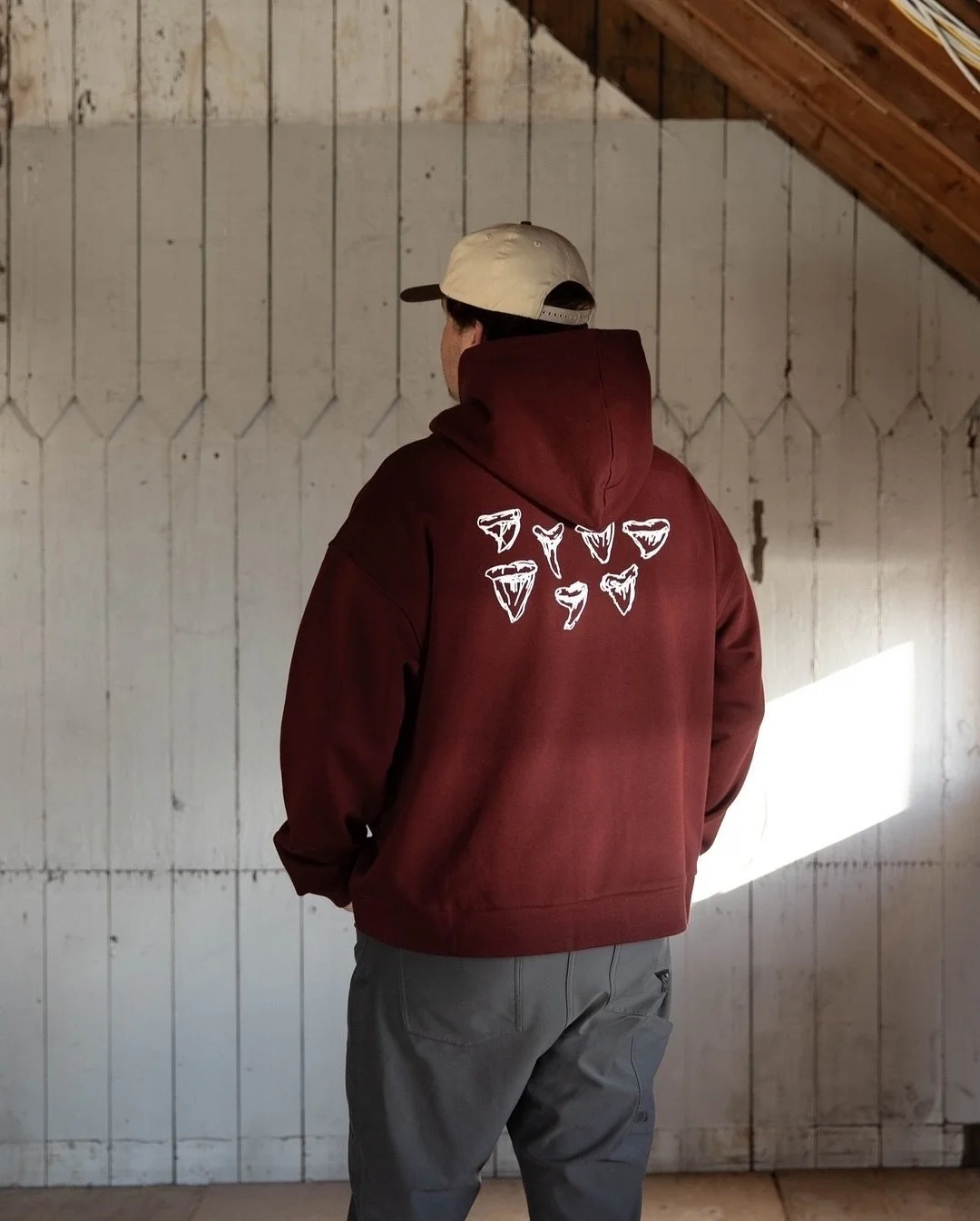 A Bait Shop classic, reimagined. Our best-selling Shark Tooth design makes its return in hoodie form - same vintage-inspired artwork, new cozy upgrade. Made from heavyweight cotton with a soft, lived-in feel, this piece captures the laid-back energy 