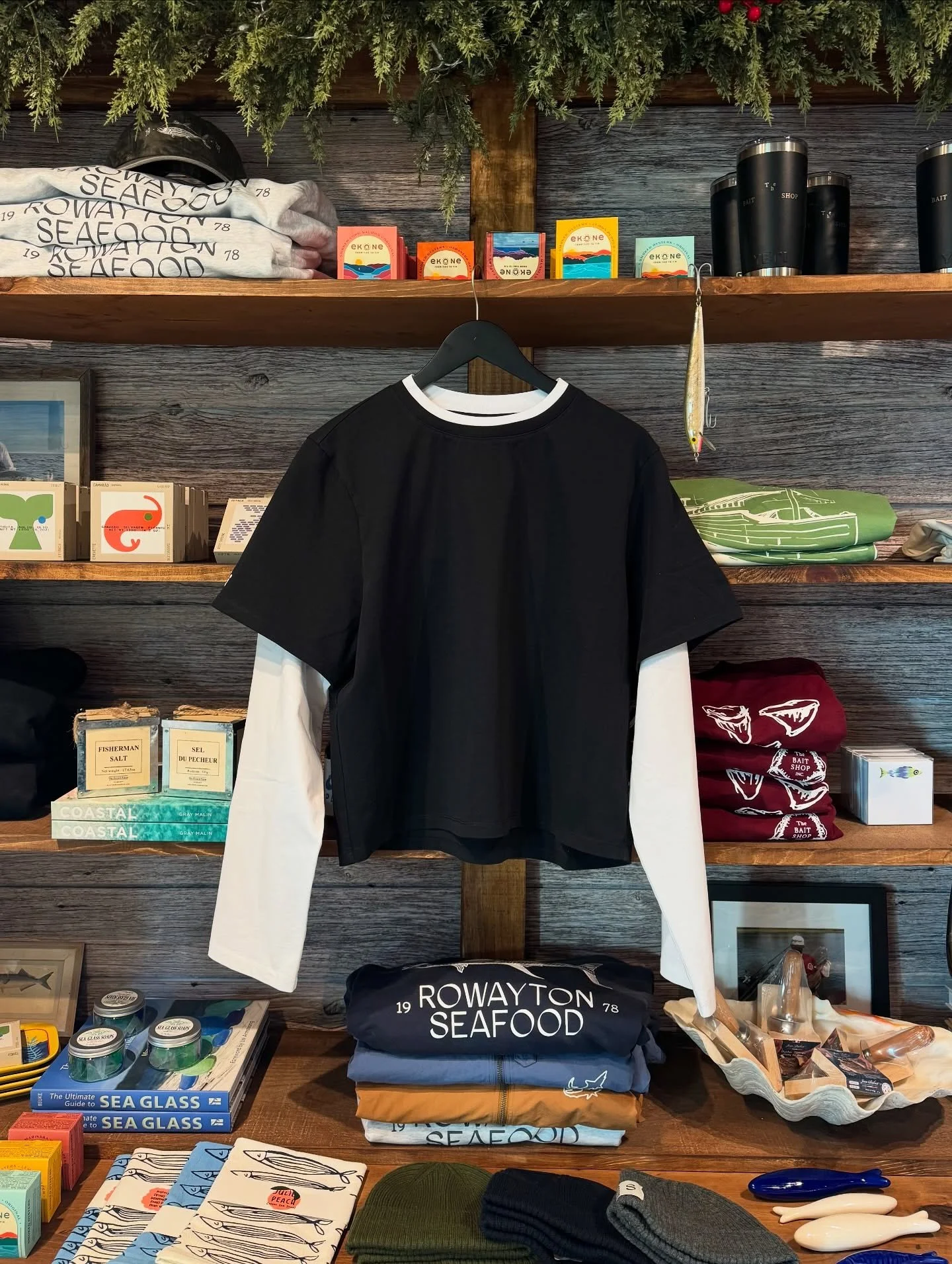 Sip &amp; Shop all day @thebaitshopinc 🖤 Come hang and browse some of our new pieces :)