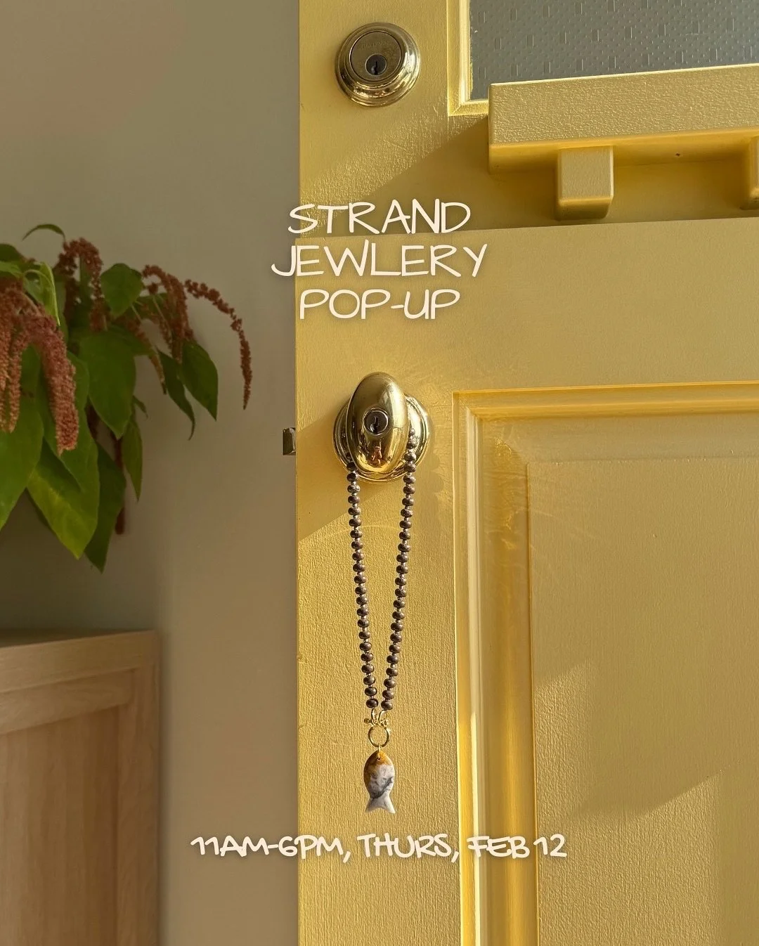 We&rsquo;re excited to host our first pop-up at The Bait Shop with @strand_bynd Jewelry Thursday, February 12 | 11am&ndash;6pm. Cool, colorful, customizable gemstone and glass-bead necklaces. Raw bar and drinks will be flowing from 3pm onward. The pe