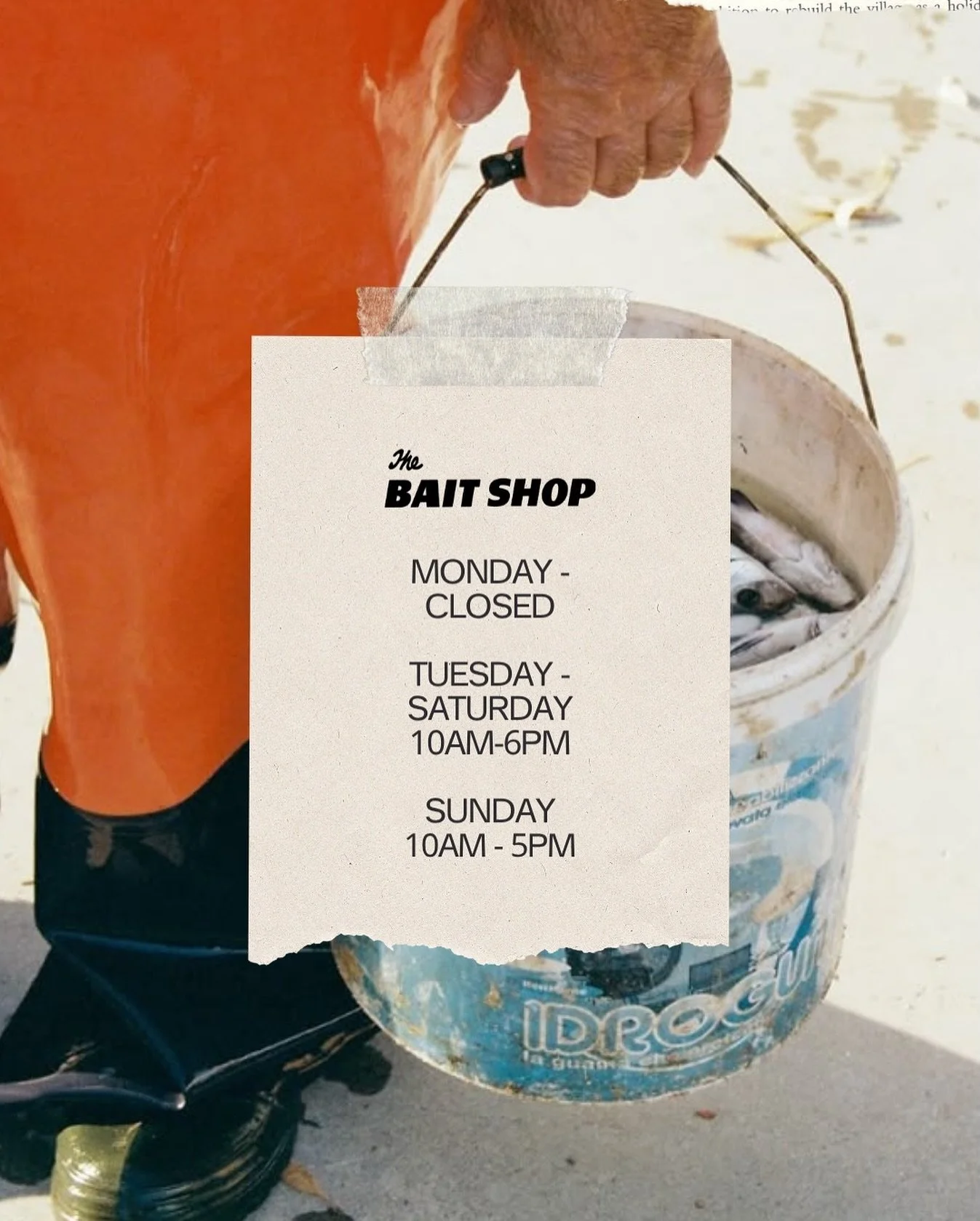 New Spring/Summer hours at The Bait Shop 🎣