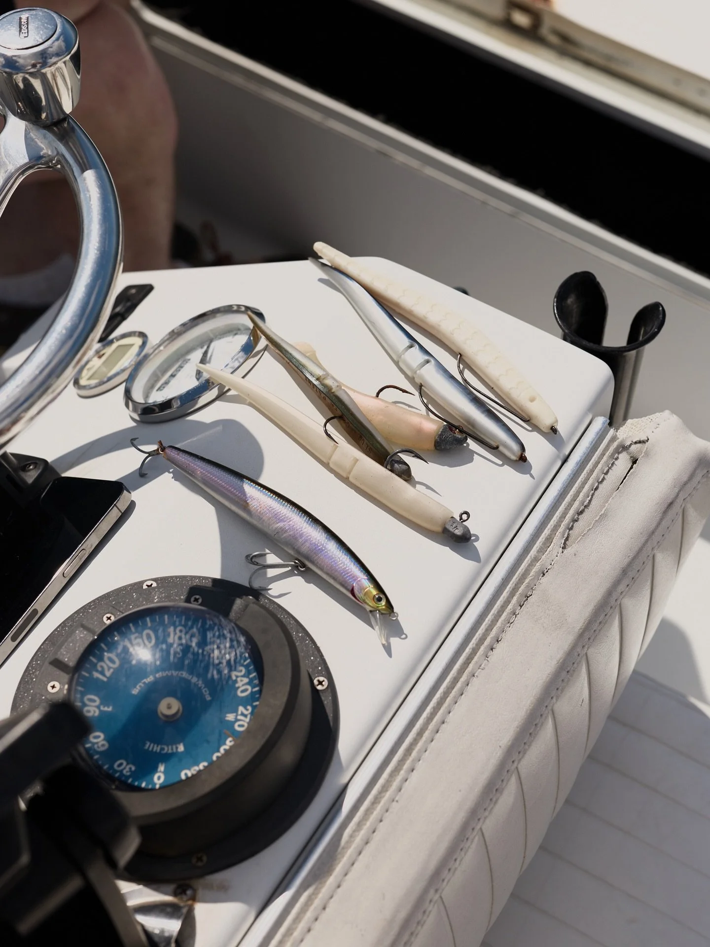 The Bait Shop once again has a good selection of handpicked lures by Capt Ian Devlin for Striped Bass, Bluefish, Fluke, Black Sea Bass, Weakfish, Atlantic Bonito, Little Tunny, Spanish Mackerel, and more. 

Striped Bass of various sizes are starting 