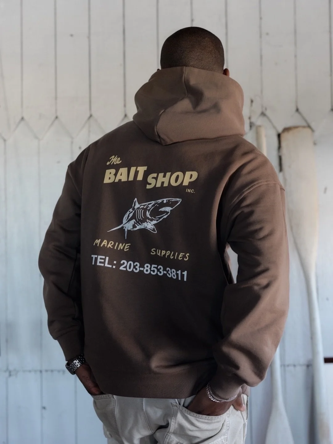 The Bait Shop Telephone Hoodie in 🤎