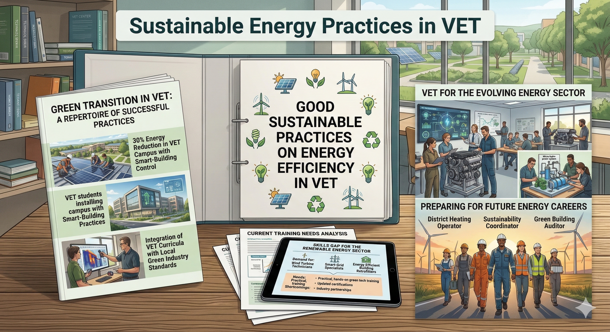 Good sustainable practices on energy efficiency in VET