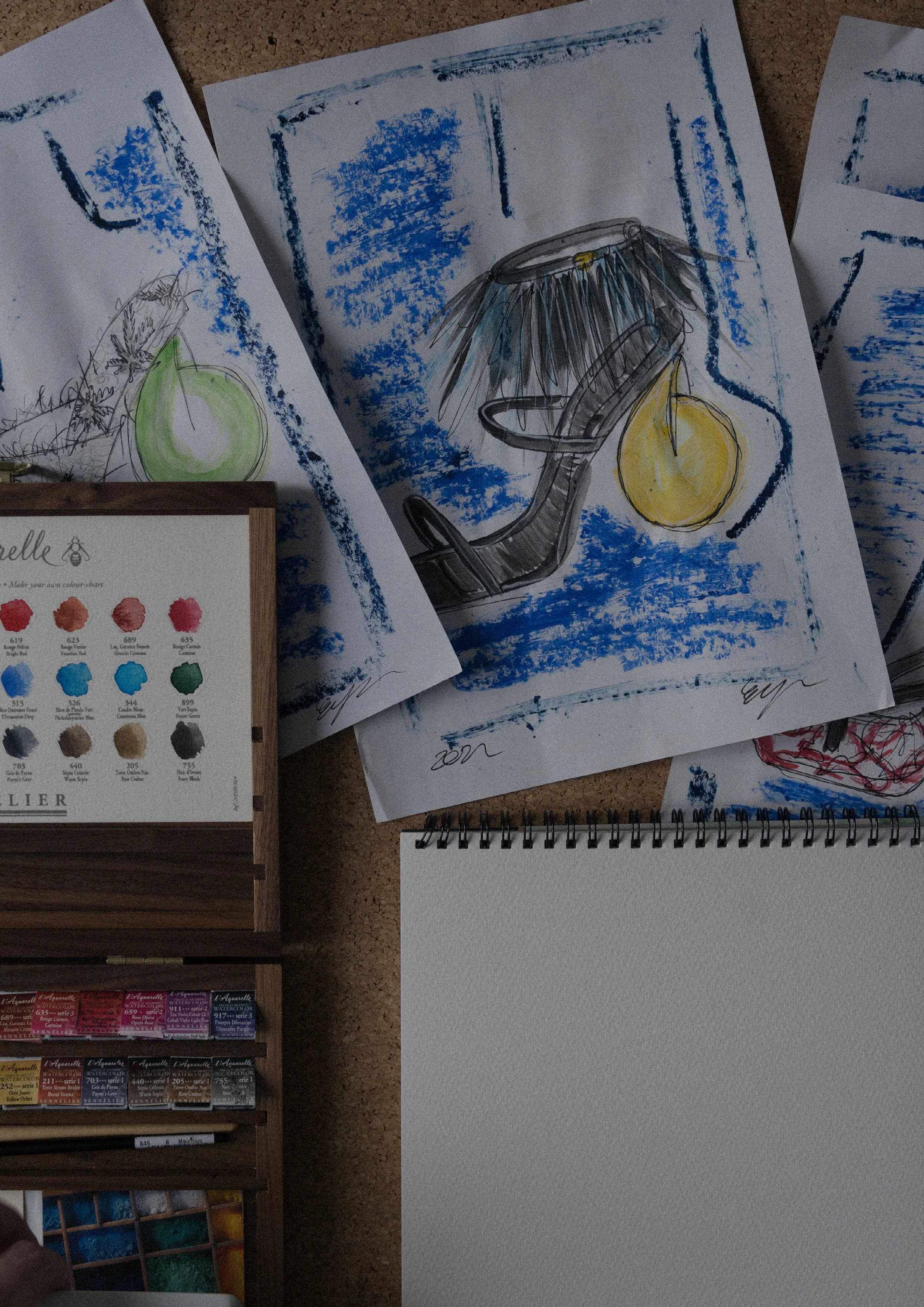 founder Eugène Riconneaus design studio workspace