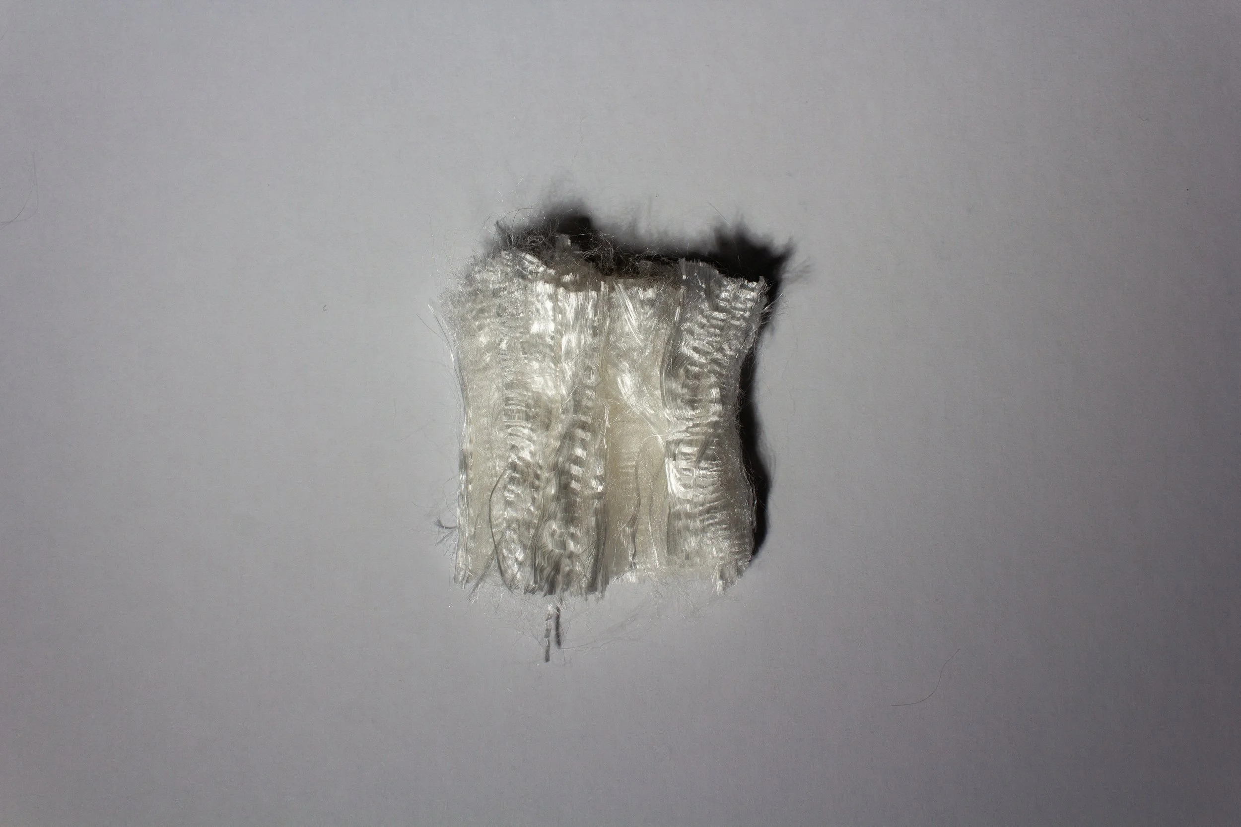 A close-up of a SeiFibre™ staple fiber