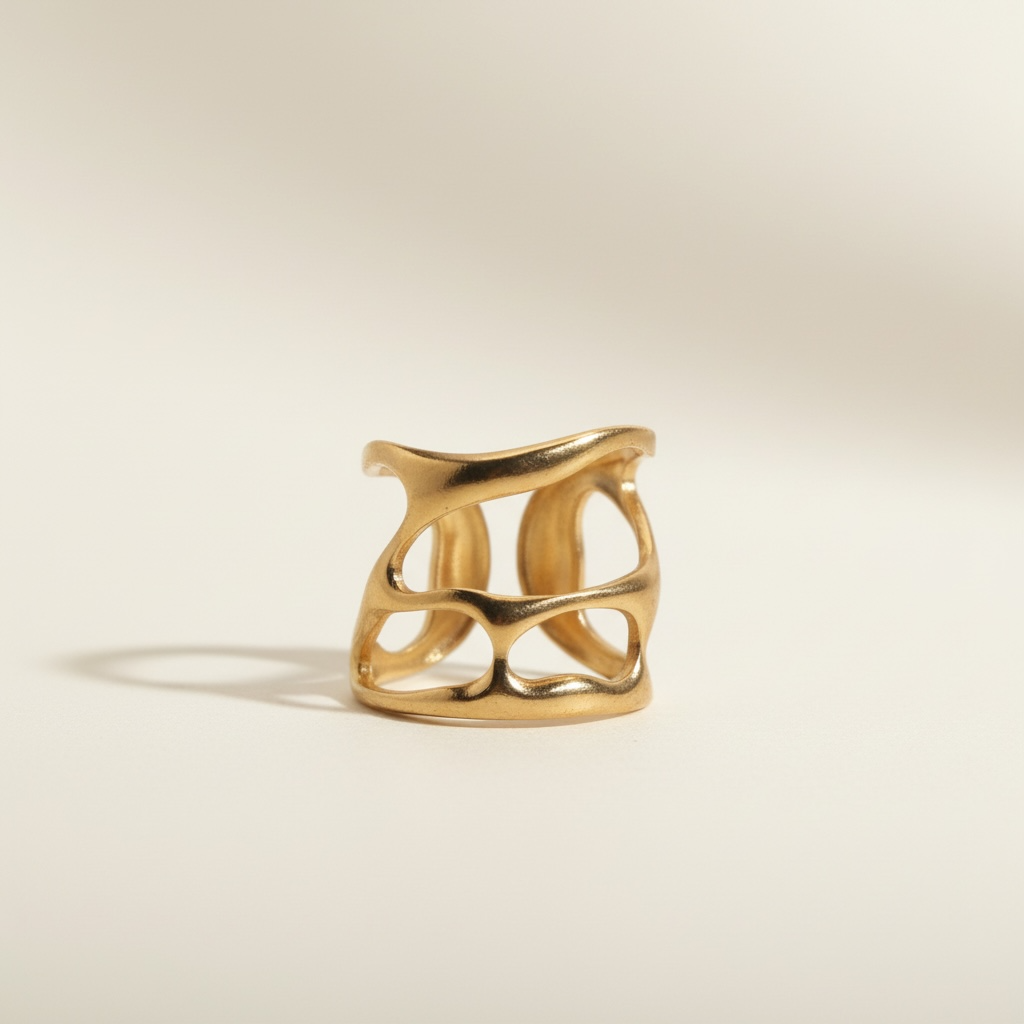 Tall Abstract Ring