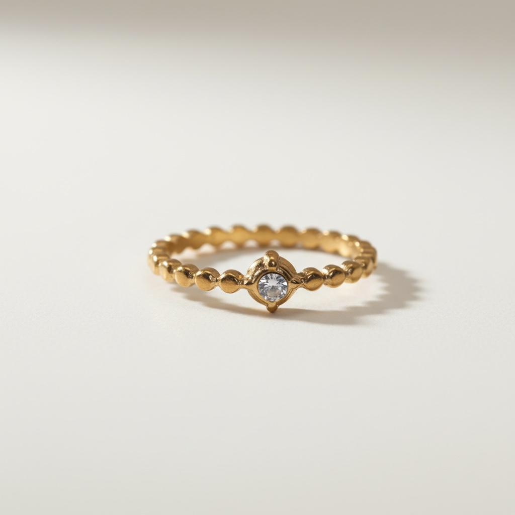 Dainty Thin Cubic Zirconia Ring