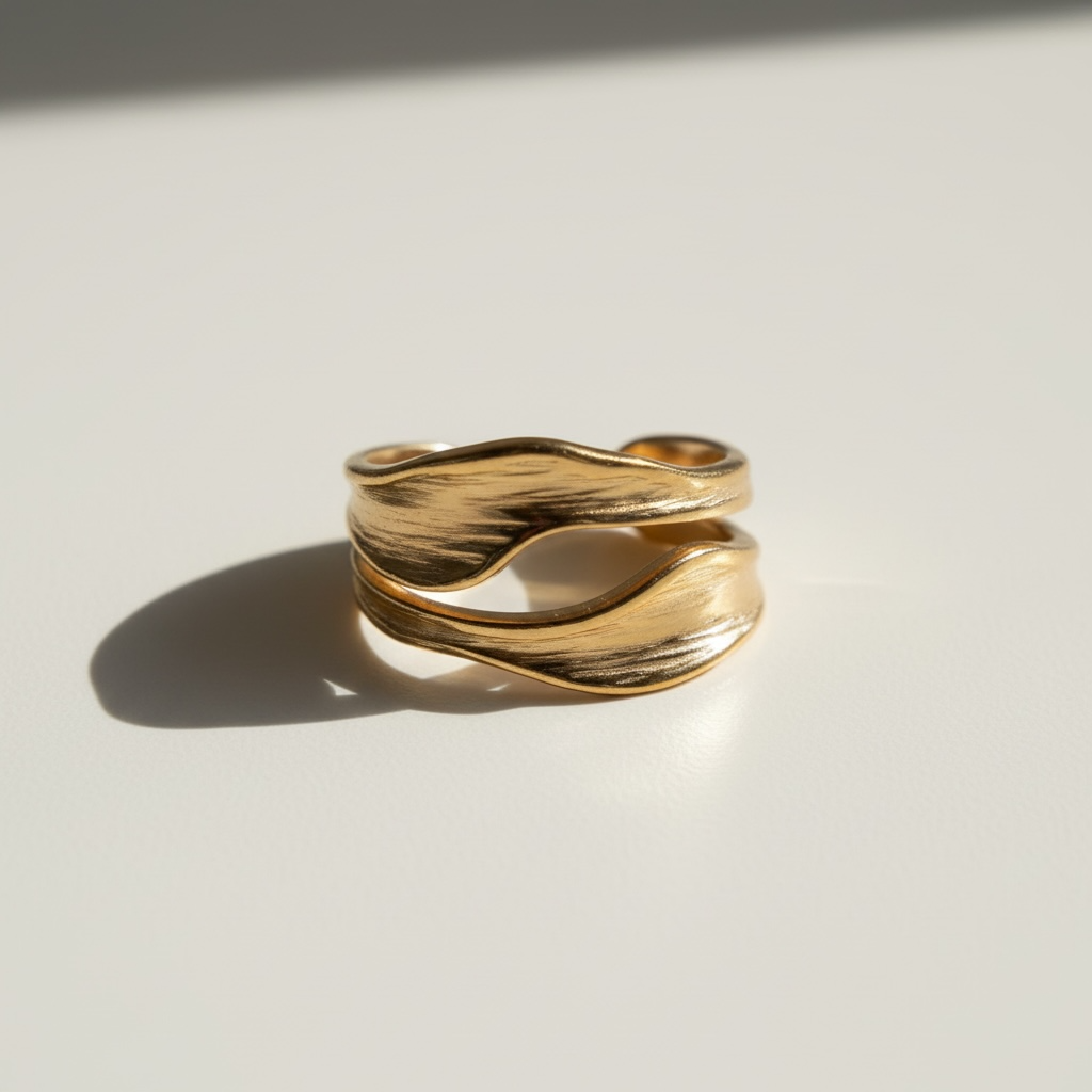 Gold Wave Ring