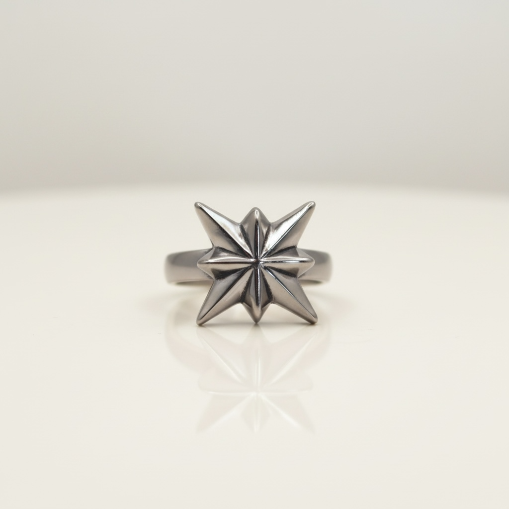 Stellar Geometric Star Ring