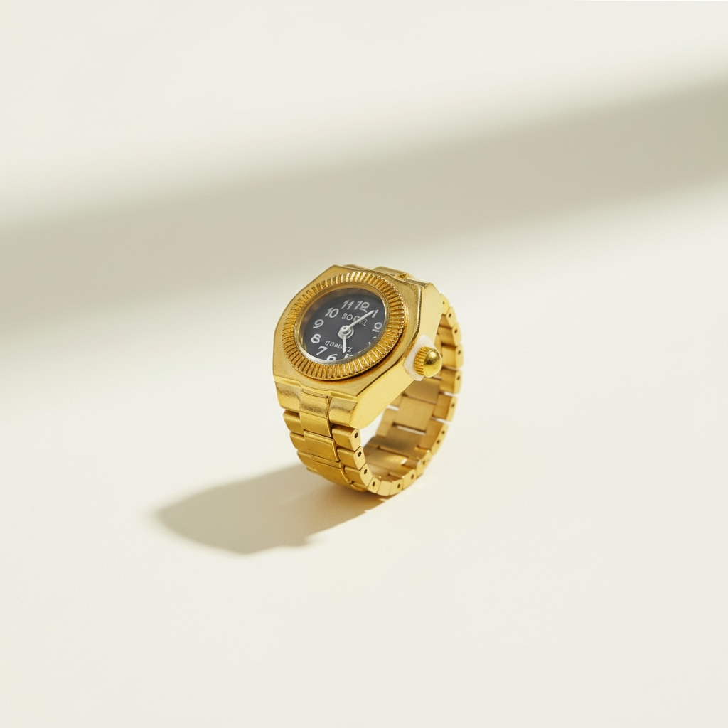 What Time Is It? Ring (Gold Colour)