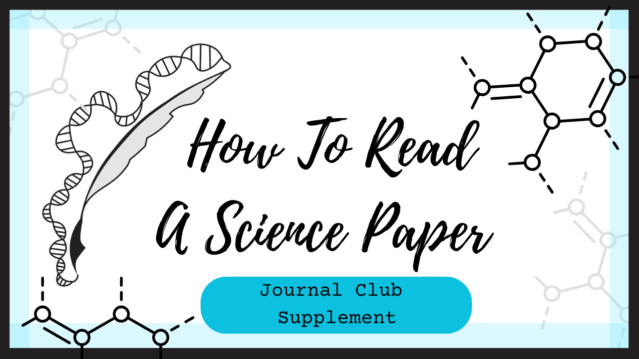 This is a supplemental video for my Journal Club Series! Here, I walk you through the basics of how I read scientific papers. Admittedly, the process is long and arduous, but the more you practice, the faster you shall become. 

If you'd like more "h