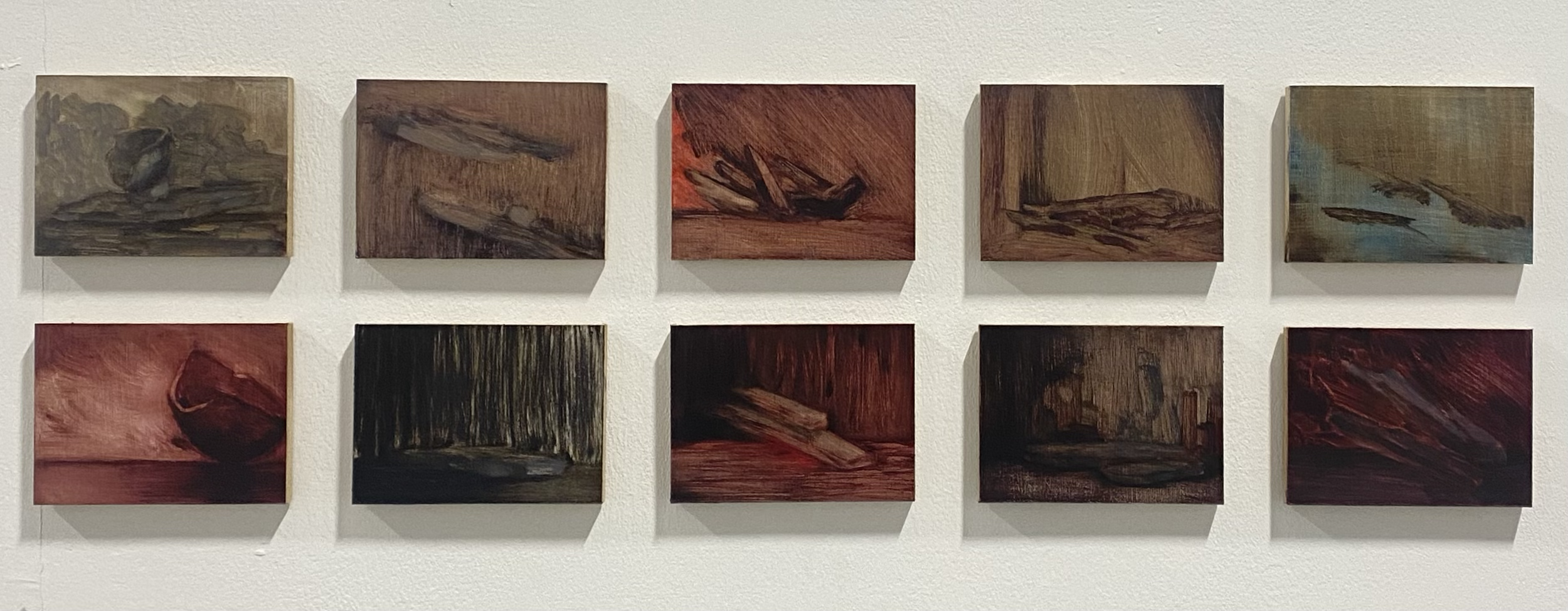 Relic, 2024, 11 cm x 14.5 cm (x 10), Oil on Board