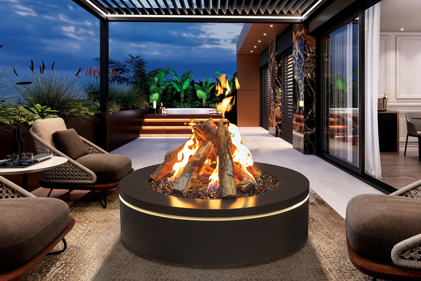 Urbana Halo Gas Fire Pit