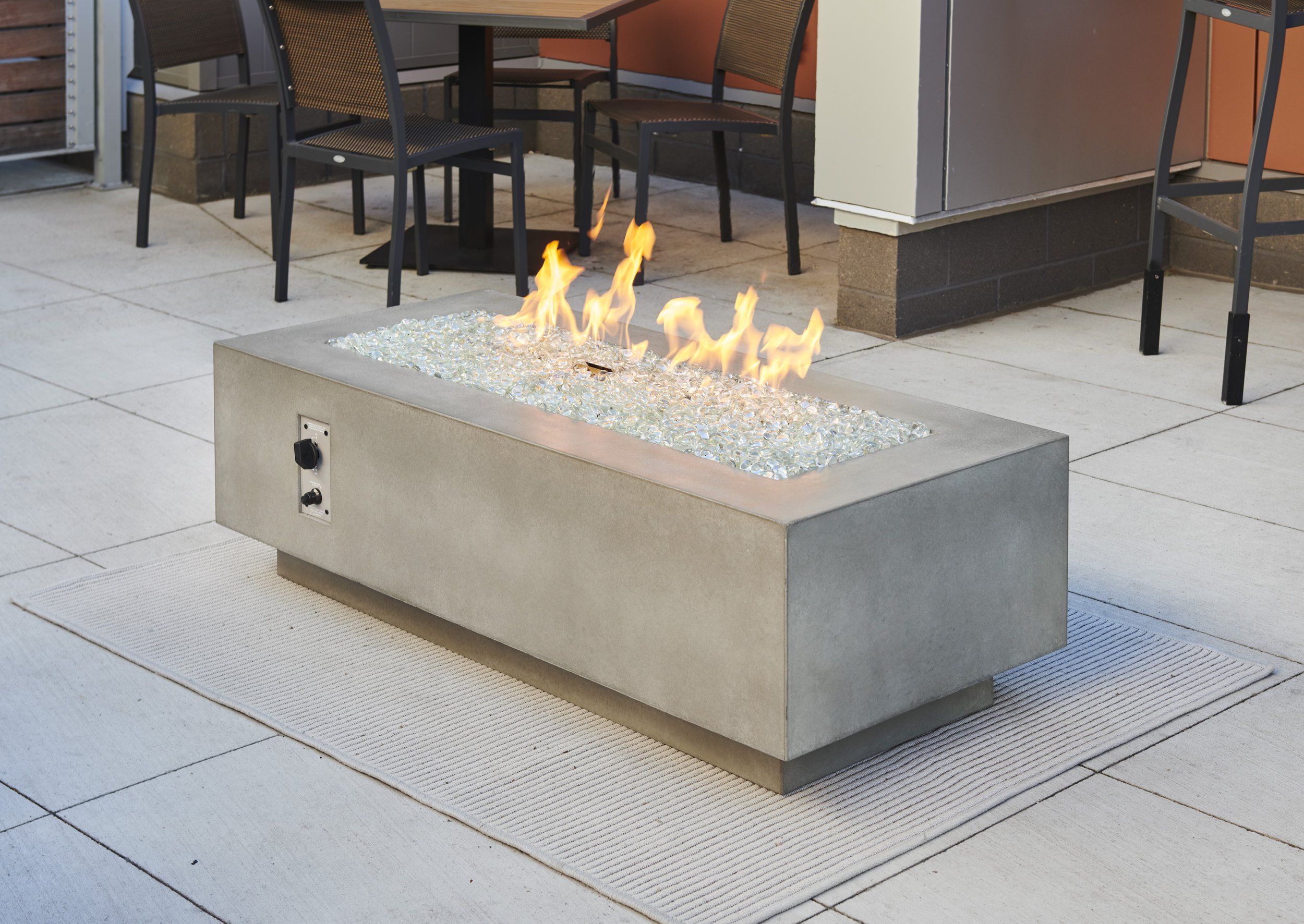 Cove Linear Gas Fire Pit Table