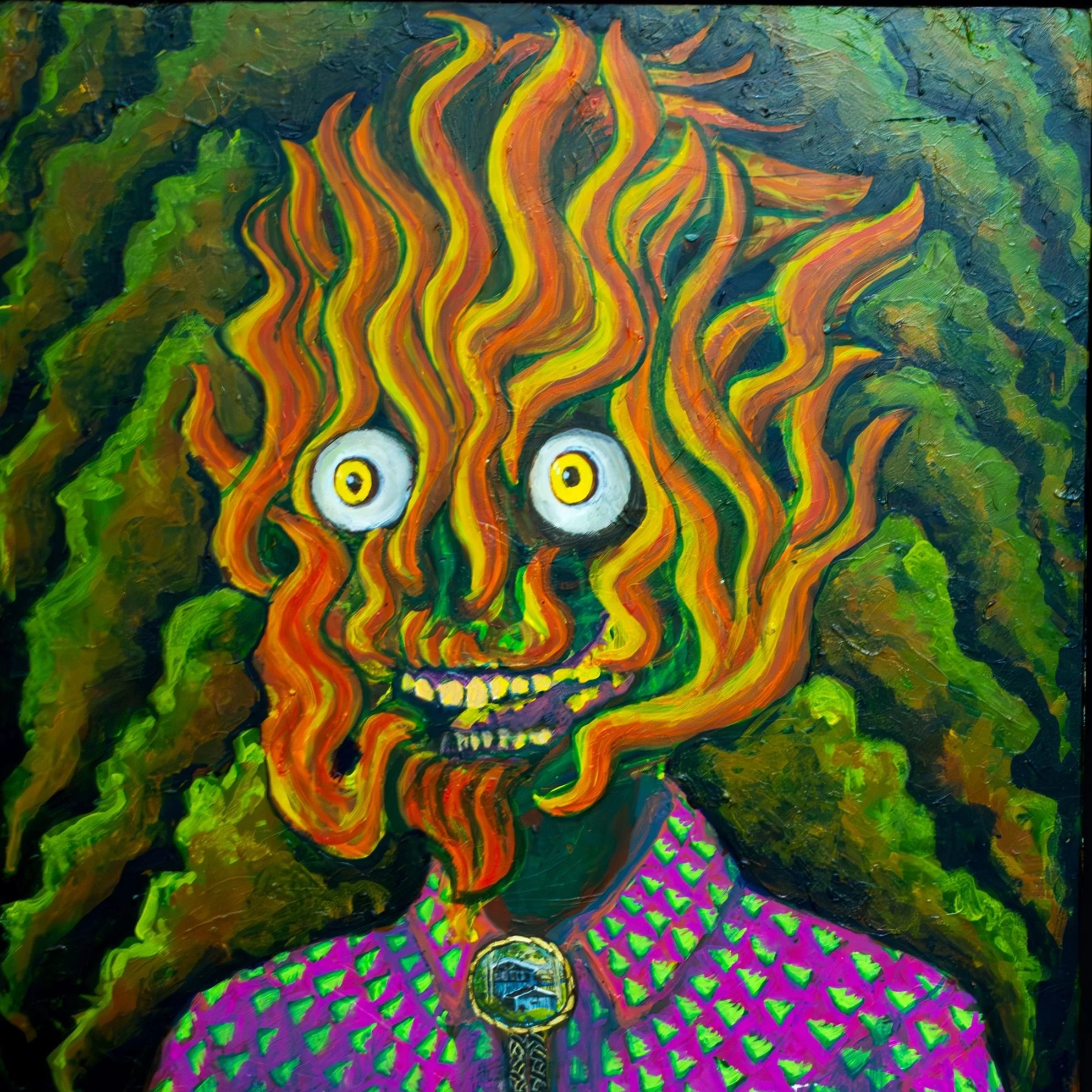 "Self Portrait as I Watch My Life Go Up In Smoke"