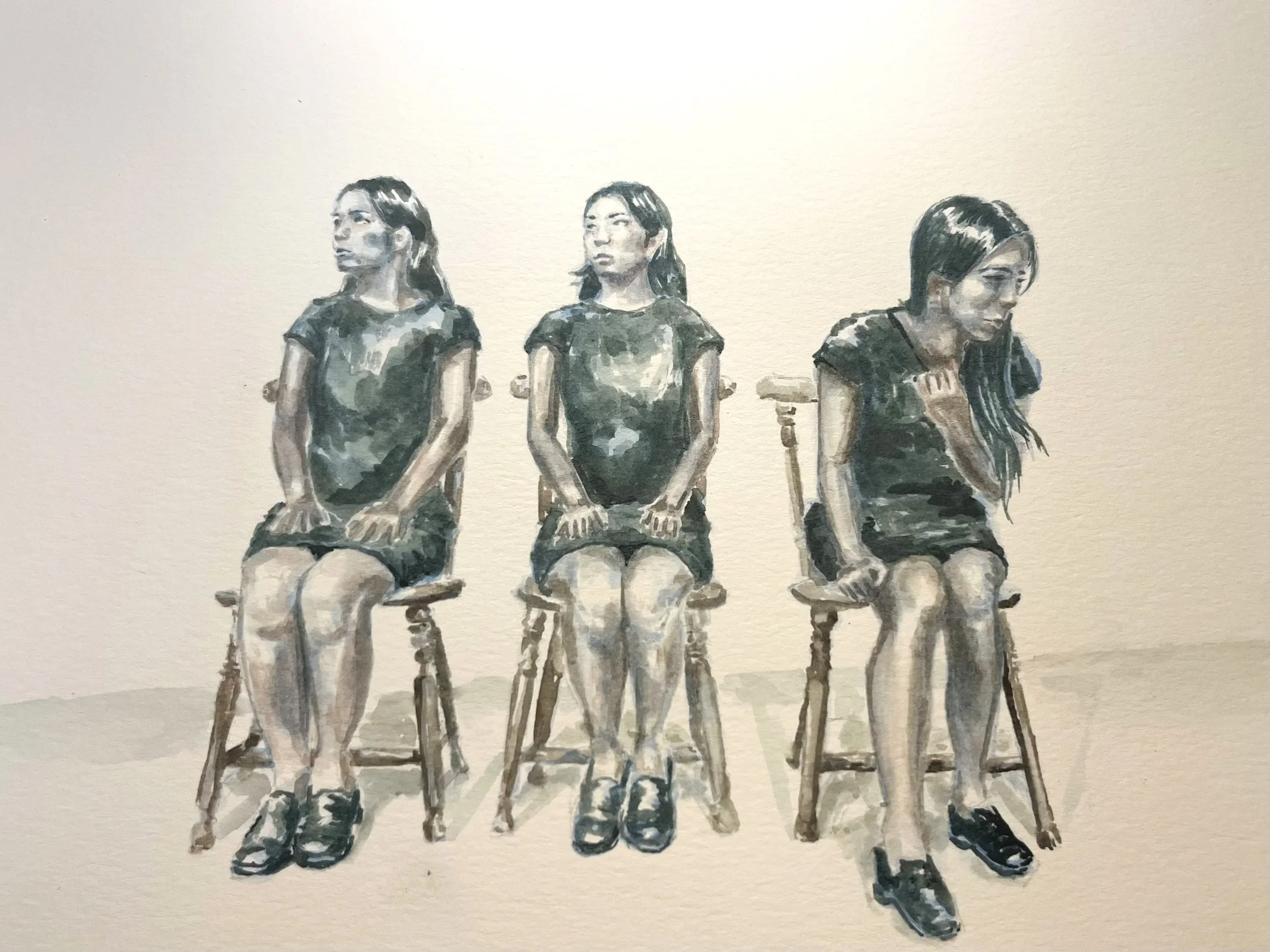 "womanhood," watercolor, age 20