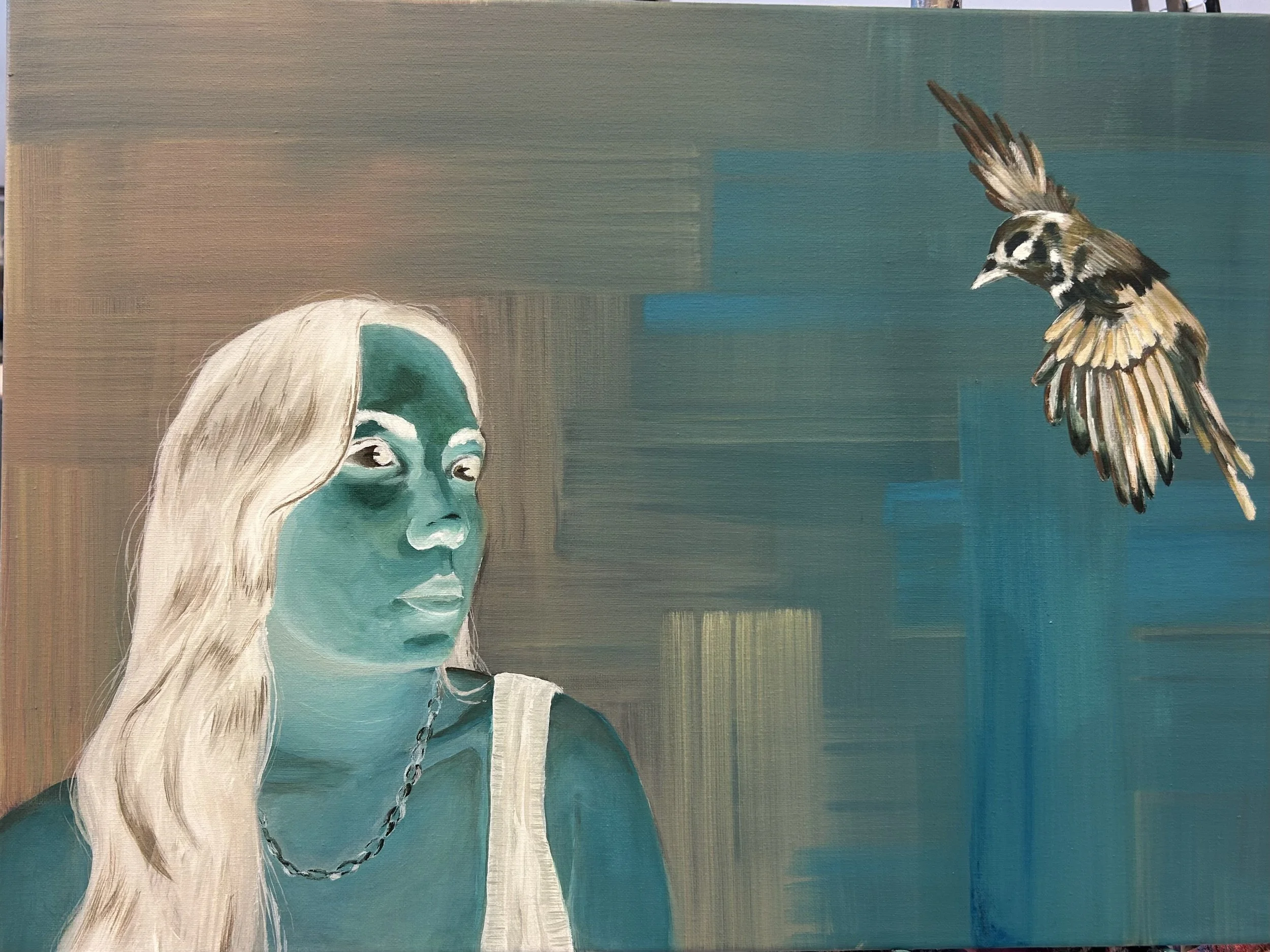 "the gift," acrylic, original; age 20