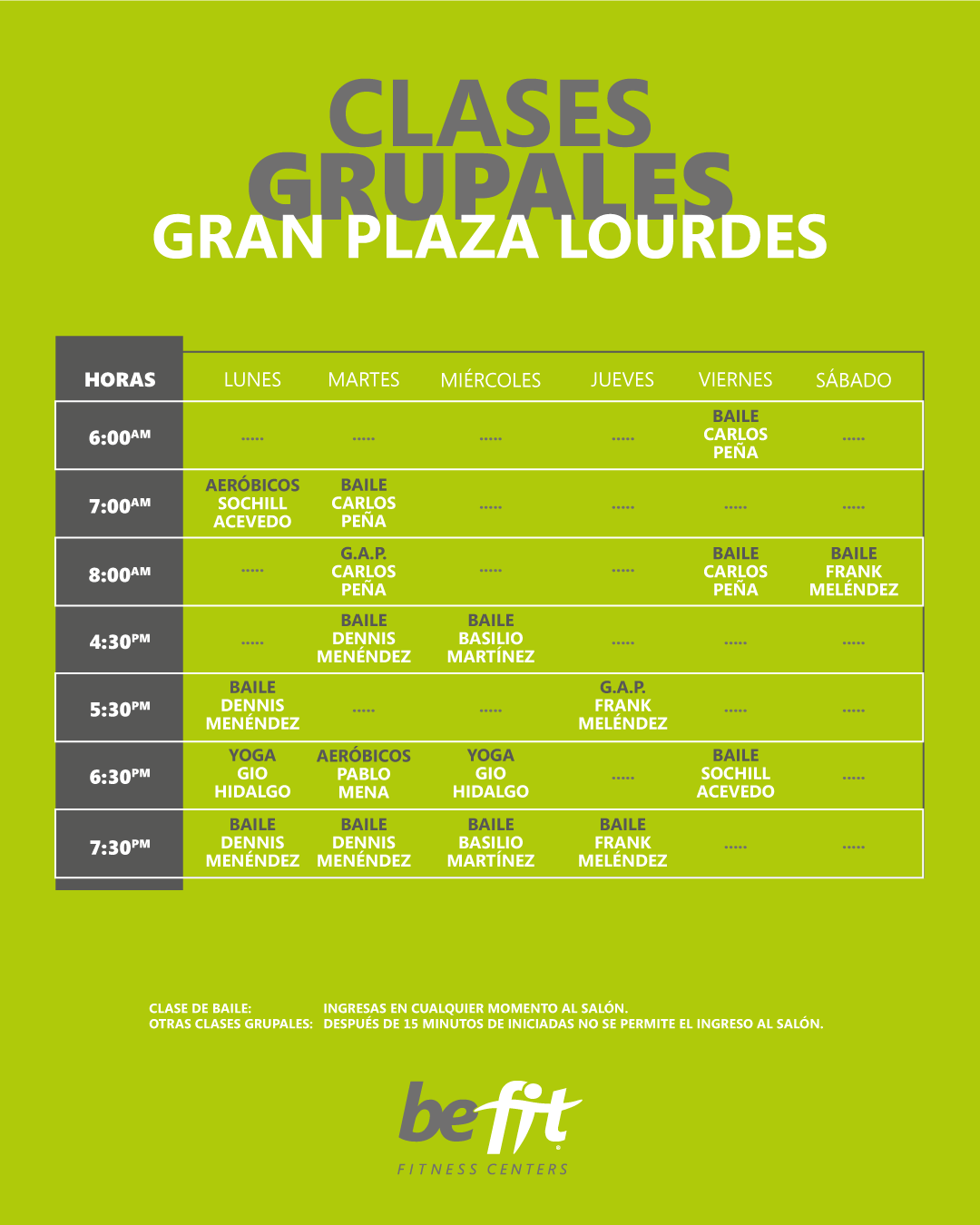 Clases Grupales