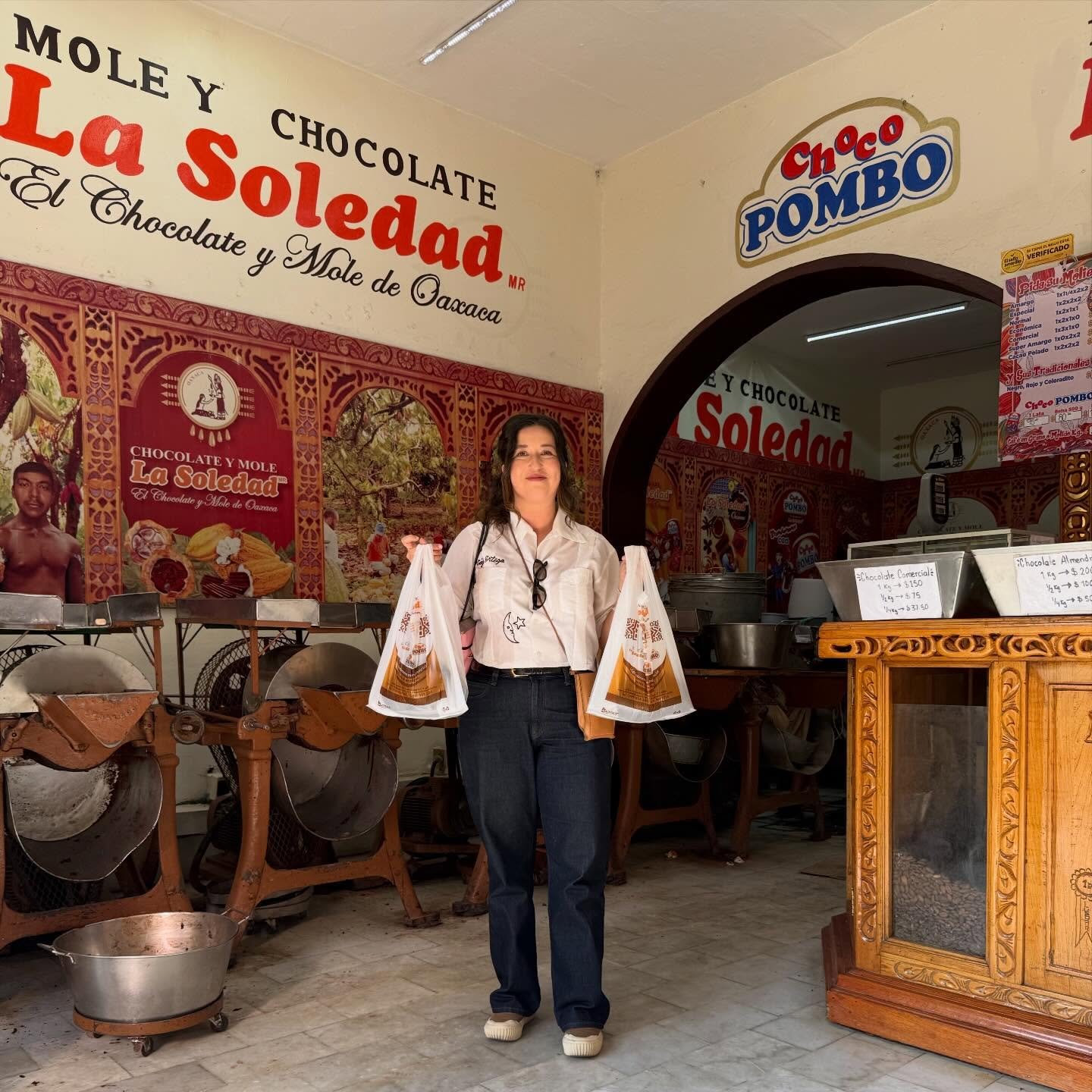 Brought back chocolate from La Soledad in Oaxaca where my grandma used to take me. 🤎I still remember rolling chocolate balls on her kitchen table those are some of my best memories.

This weekend I&rsquo;ll be making Oaxacan mochas with that same ch