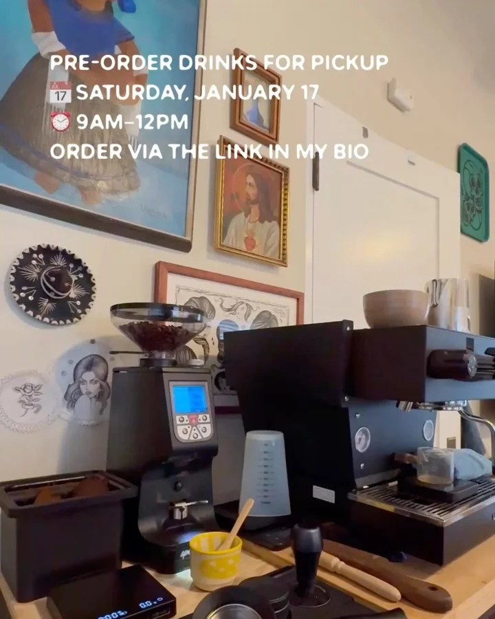 Pre-order drinks for pickups on Saturday, January 17th, begins NOW!

We&rsquo;ve added a platano matcha to our menu. 👀

Place your order using the link in my bio!