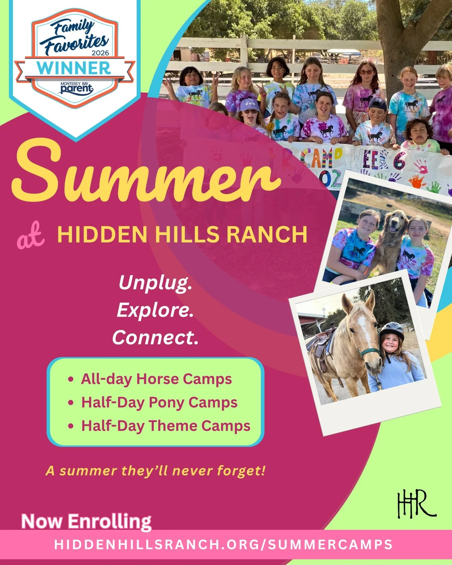 Summer is coming HOT ☀️

If you&rsquo;re looking for something meaningful for your kids this summer&hellip; this is it!

Unplug. Explore. Connect. at Hidden Hills Ranch

Now enrolling with multiple discounts available:
military, sibling, and multi ha