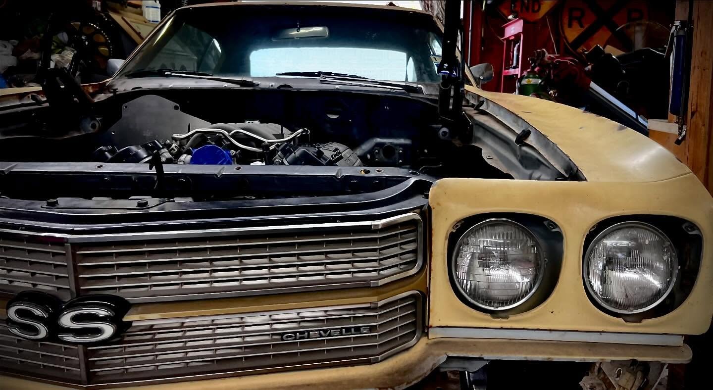 Shop car is moving along&hellip; exhaust, trans tunnel (for the Tr6060) chassis stiffening and custom trans crossmember next.