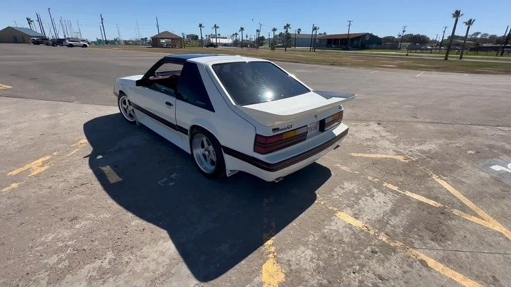 Full BMR suspension upgrade with Strange Engineering shocks knocked out. 

Full Terminator X install and properly integrated for proper functionality of everything. 

Car is solid; but that little supercharged 302 is ready for some mods.