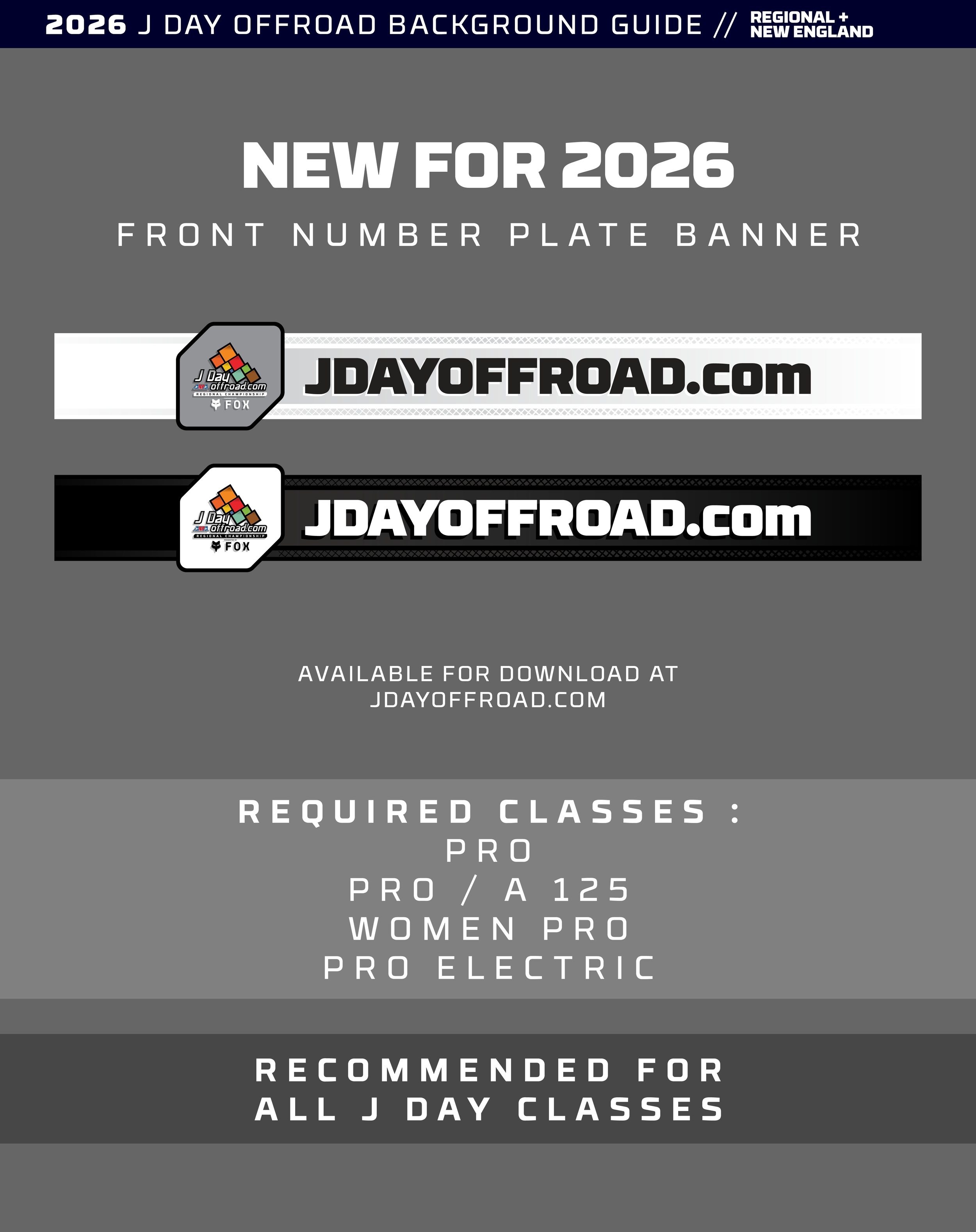 **FOR RACERS GRAPHICS COMPANIES** FRONT PLATE LOGO