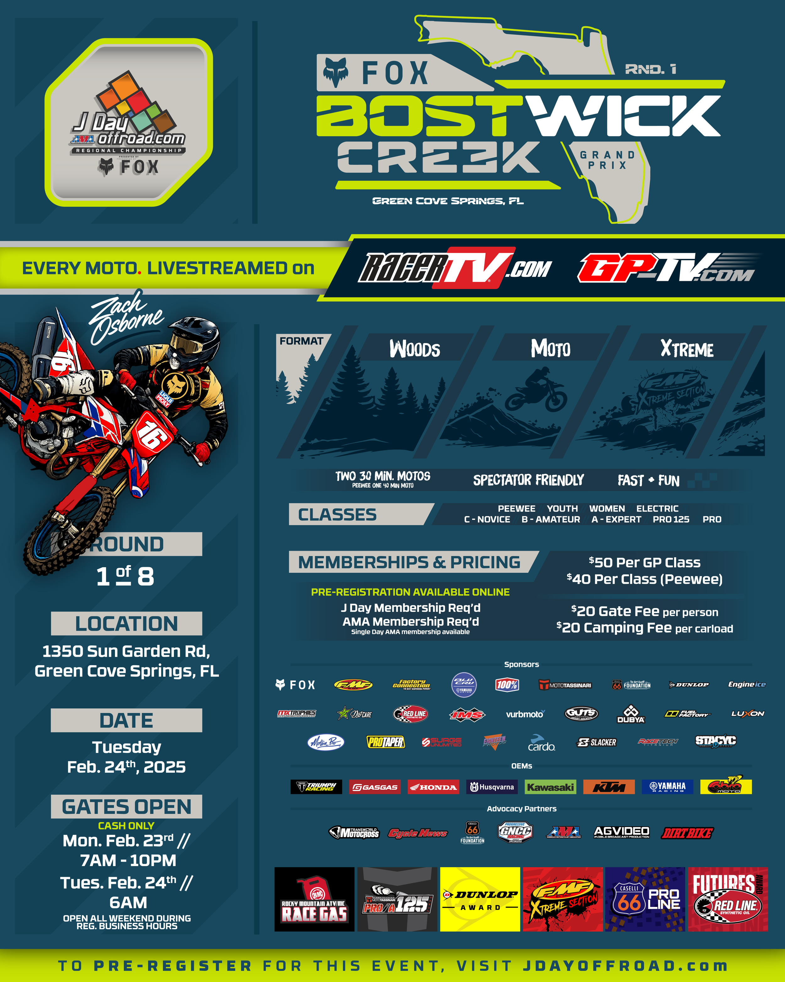 ROUND 1 - BOSTWICK CREEK GP | EVENT FLIER