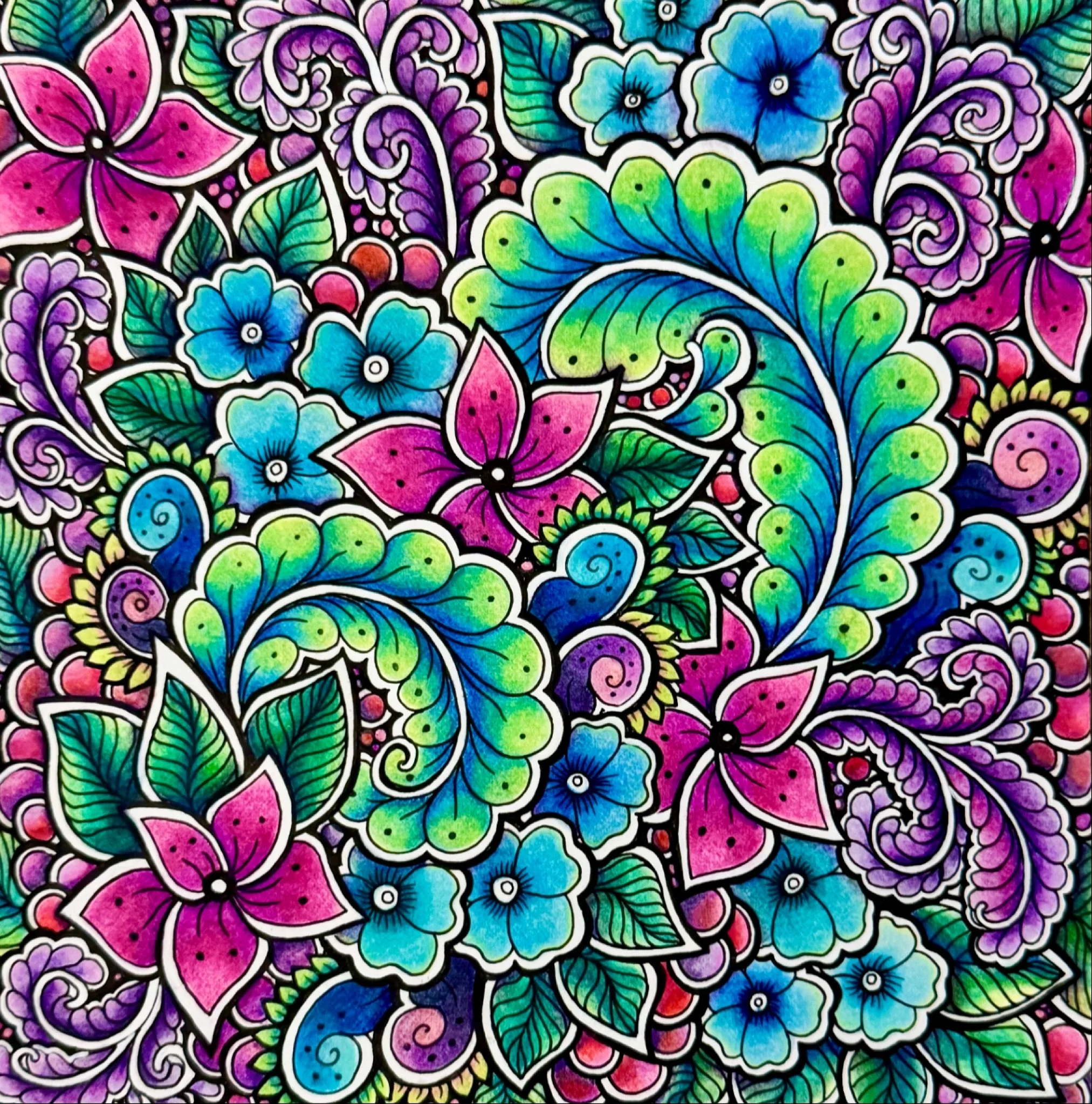 This piece just kept falling flat, in spite of super vibrant colours. And that&rsquo;s when I realized I hadn&rsquo;t followed two of my rules for colour:

Rule #1: Don&rsquo;t be afraid to push your values. Even though the main colours had lots of h
