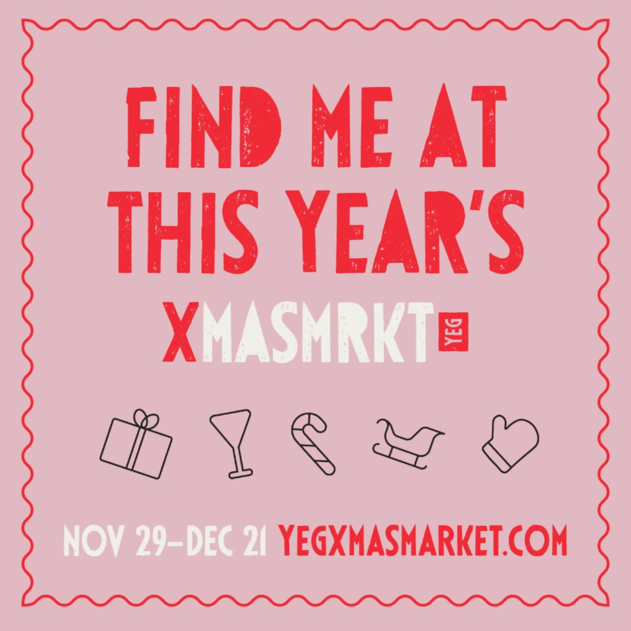 You know what I&rsquo;ll be doing this weekend! Drawing and chatting with lovely people, and hopefully helping with their Christmas lists too! Come find me at @yegxmasmarket at Fort Edmonton &mdash; I&rsquo;ll be there all weekend long, and then next