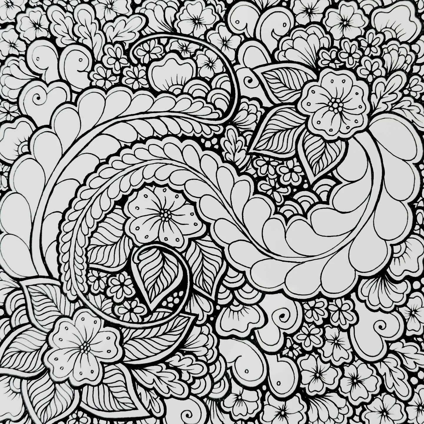 I&rsquo;ve been working on this one this weekend, and I&rsquo;m excited about the palette! I usually go for clear, bright, vibrant colours, but this one is going to be a bit moodier than my usual. Stay tuned!

#doodlingart #doodleartist #abstractbota