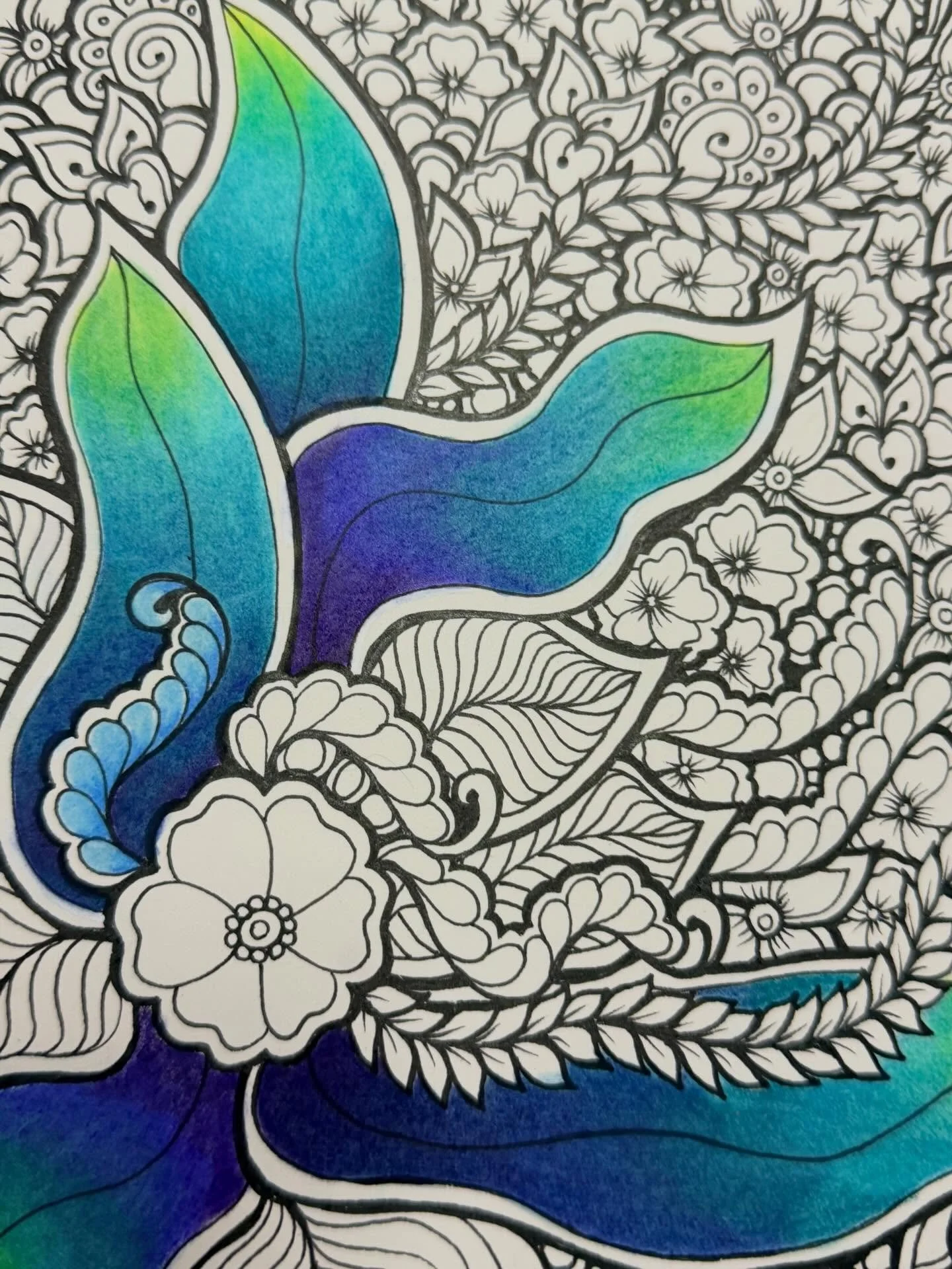 Very much a work in progress but I just had to show you these glorious yummy colours. My very favourites! 

This one is going to have a contrasting gradient background. My Friday night plans got cancelled, so two guesses as to what I will be doing to