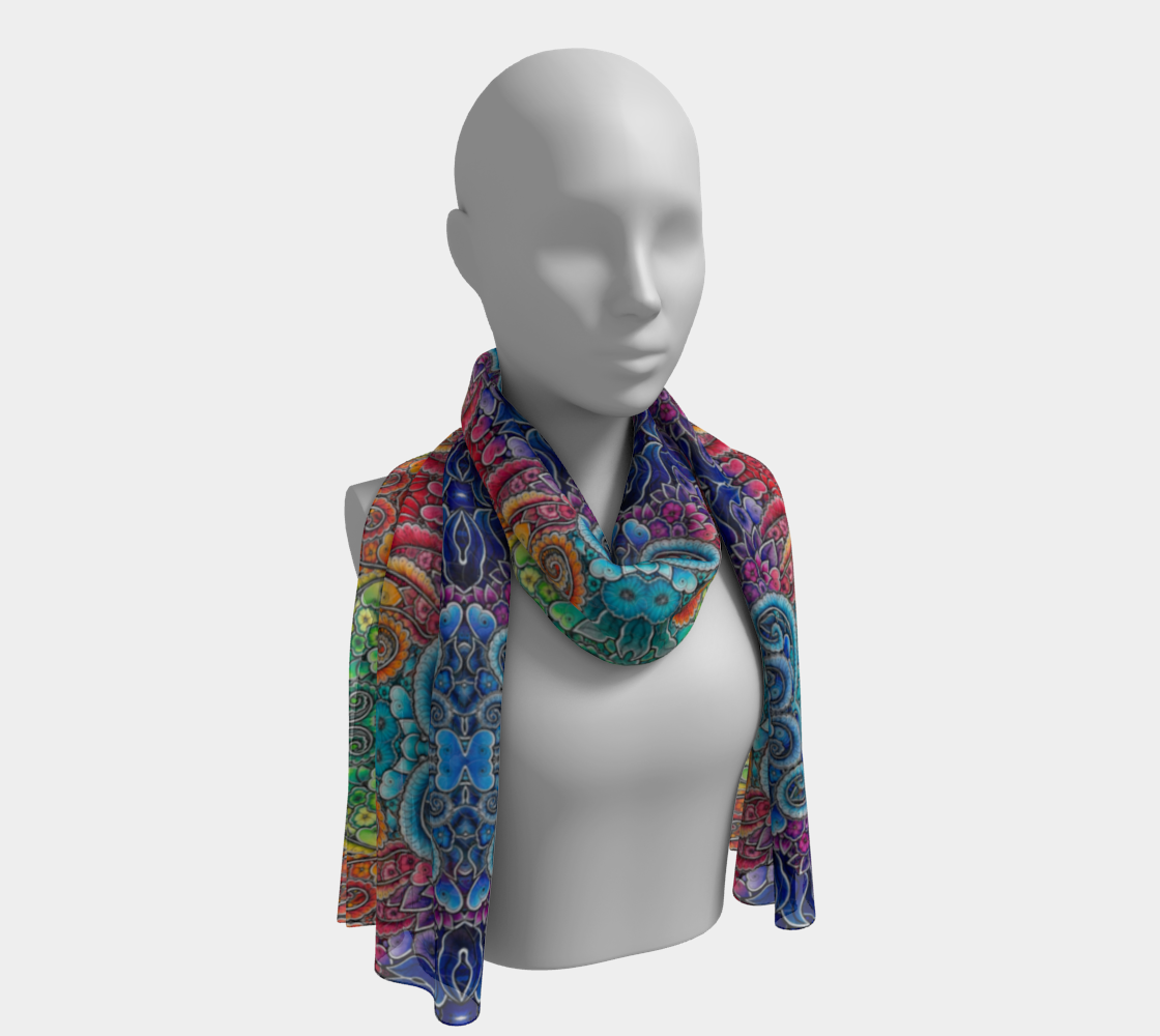 The Rainbow Connection Long Scarf