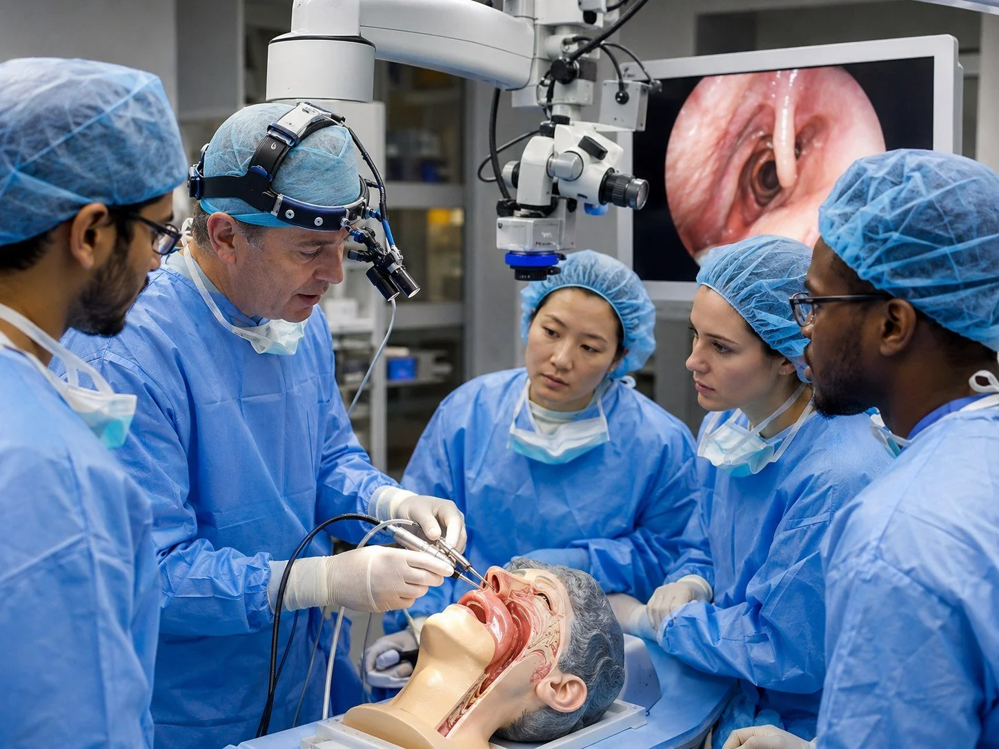 Otolaryngology surgical education and training