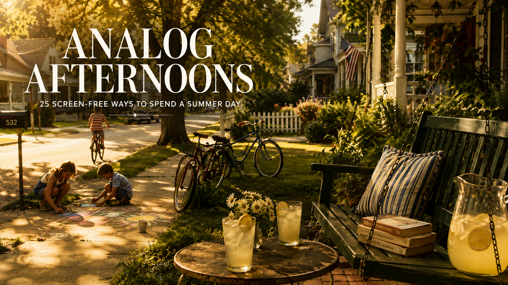 Analog Afternoons: 25 Screen Free Ways to Spend a Summer Day