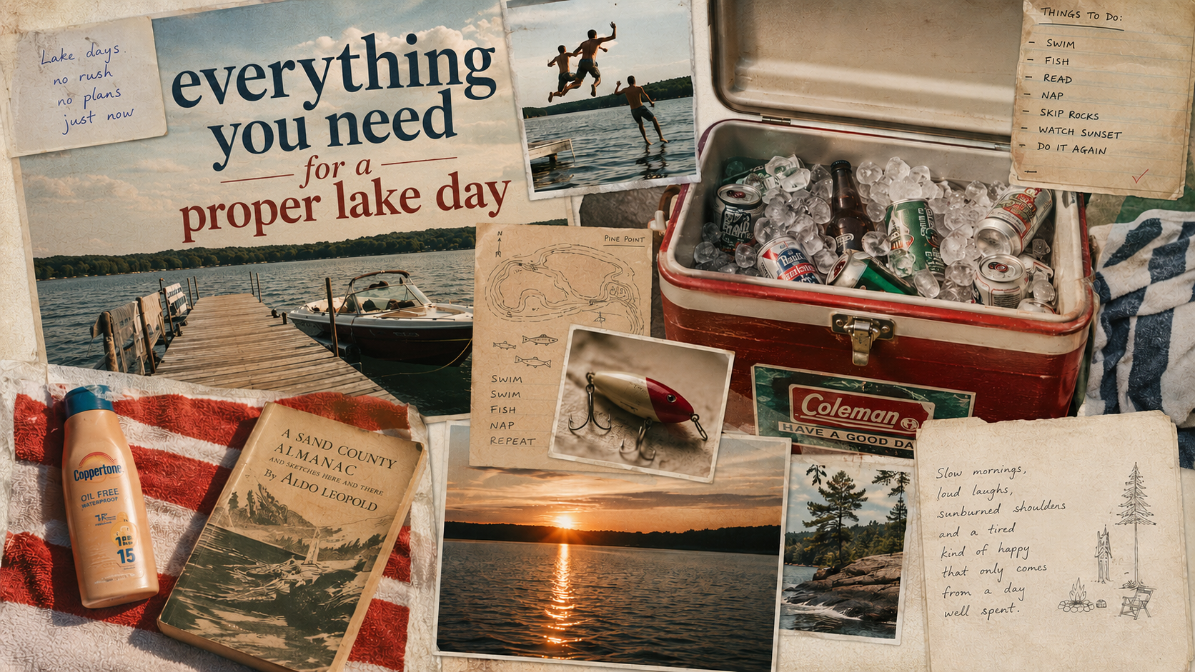 Everything You Need for a Proper Lake Day
