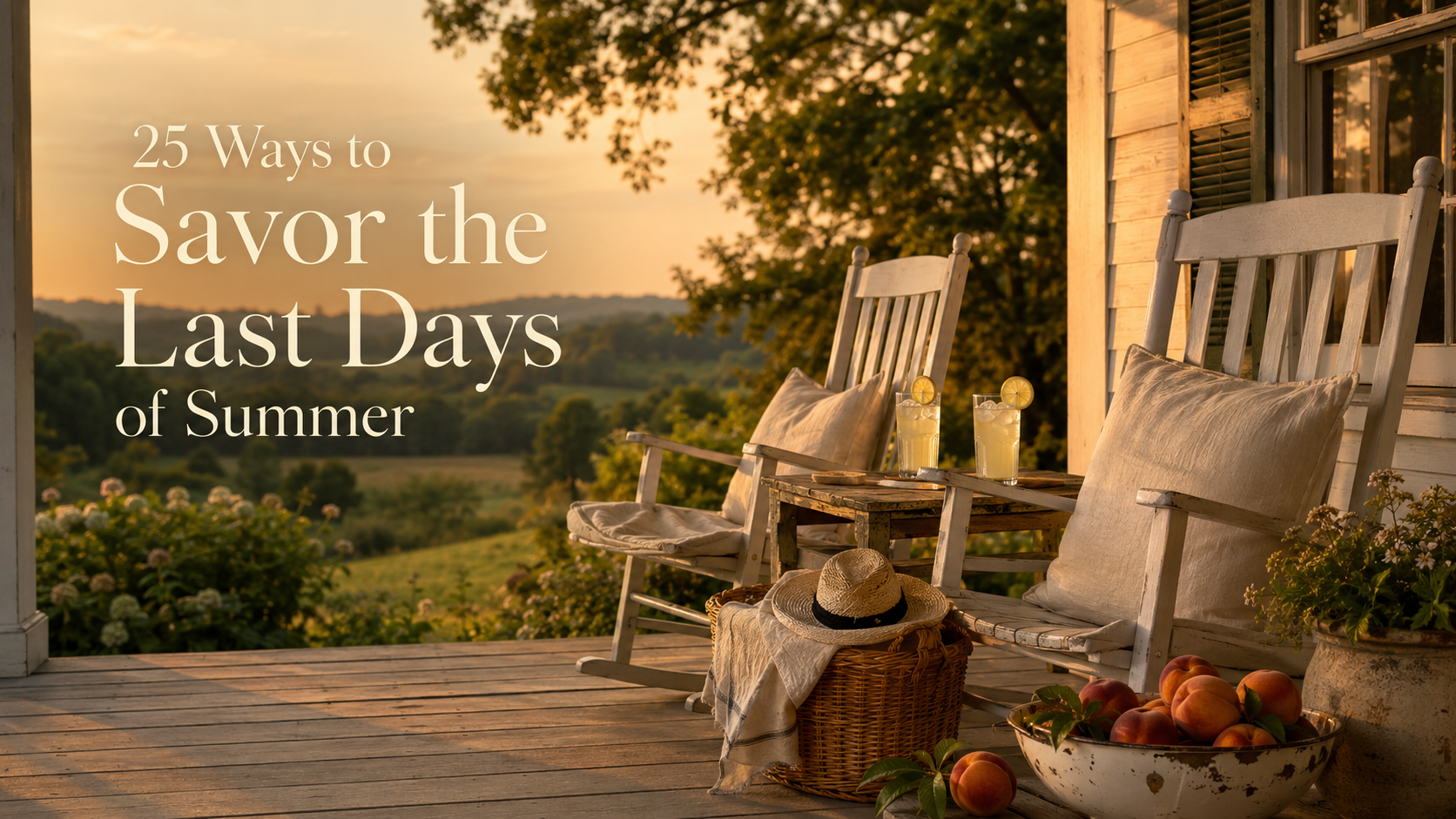 25 Ways to Savor the Last Days of Summer