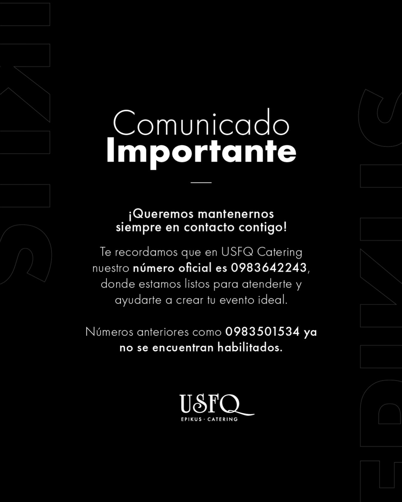 ⚫️AVISO IMPORTANTE⚫️