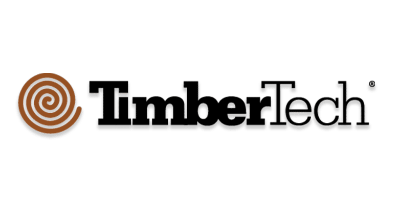 TimberTech logo with a spiral wood design